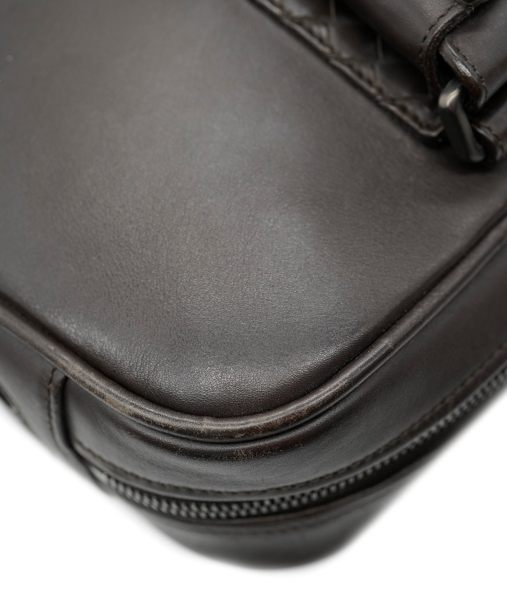 Bottega Veneta Bottega Veneta Intrecciato Trim Leather Briefcase - APC0006