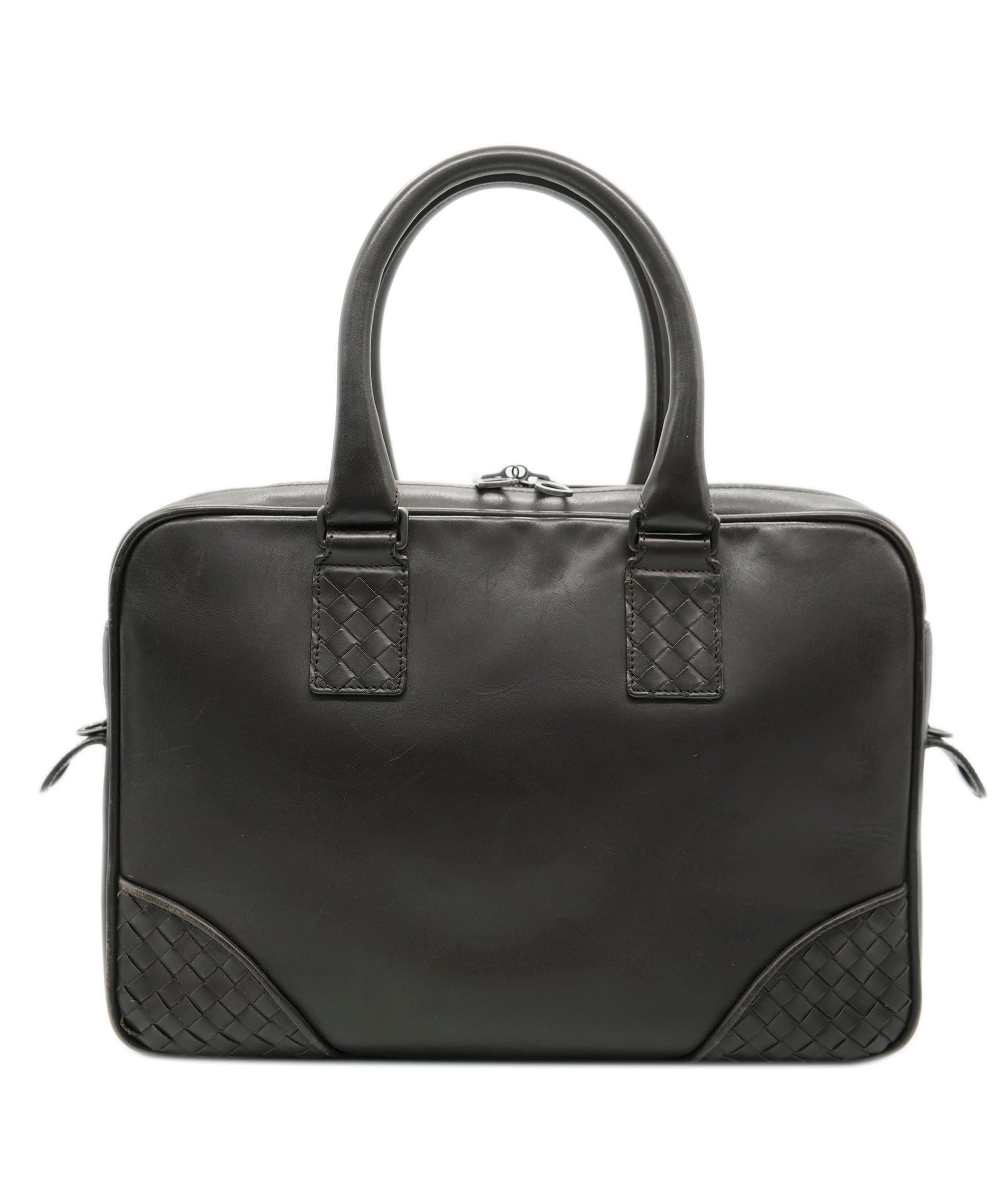 Bottega Veneta Bottega Veneta Intrecciato Trim Leather Briefcase - APC0006