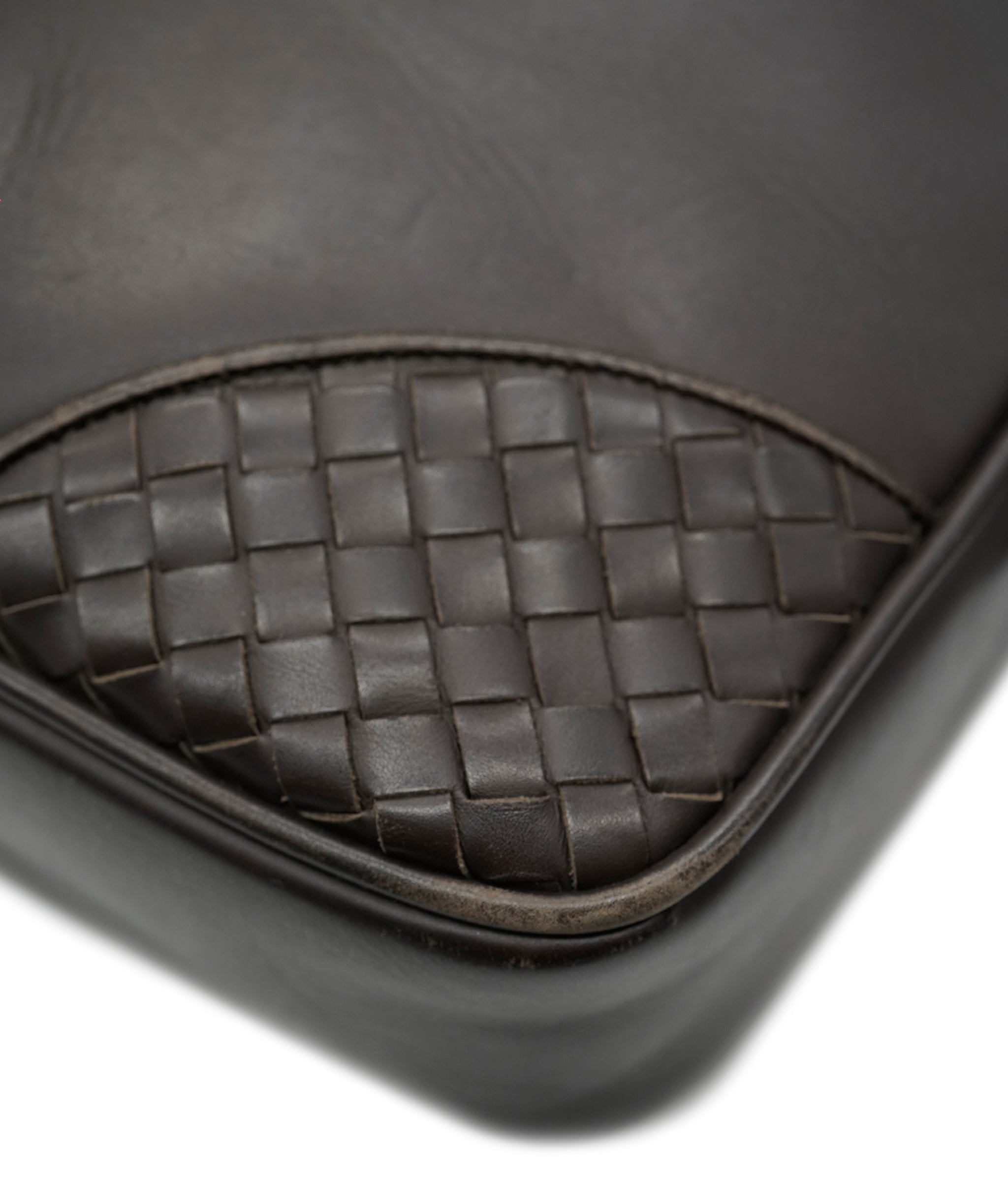 Bottega Veneta Bottega Veneta Intrecciato Trim Leather Briefcase - APC0006