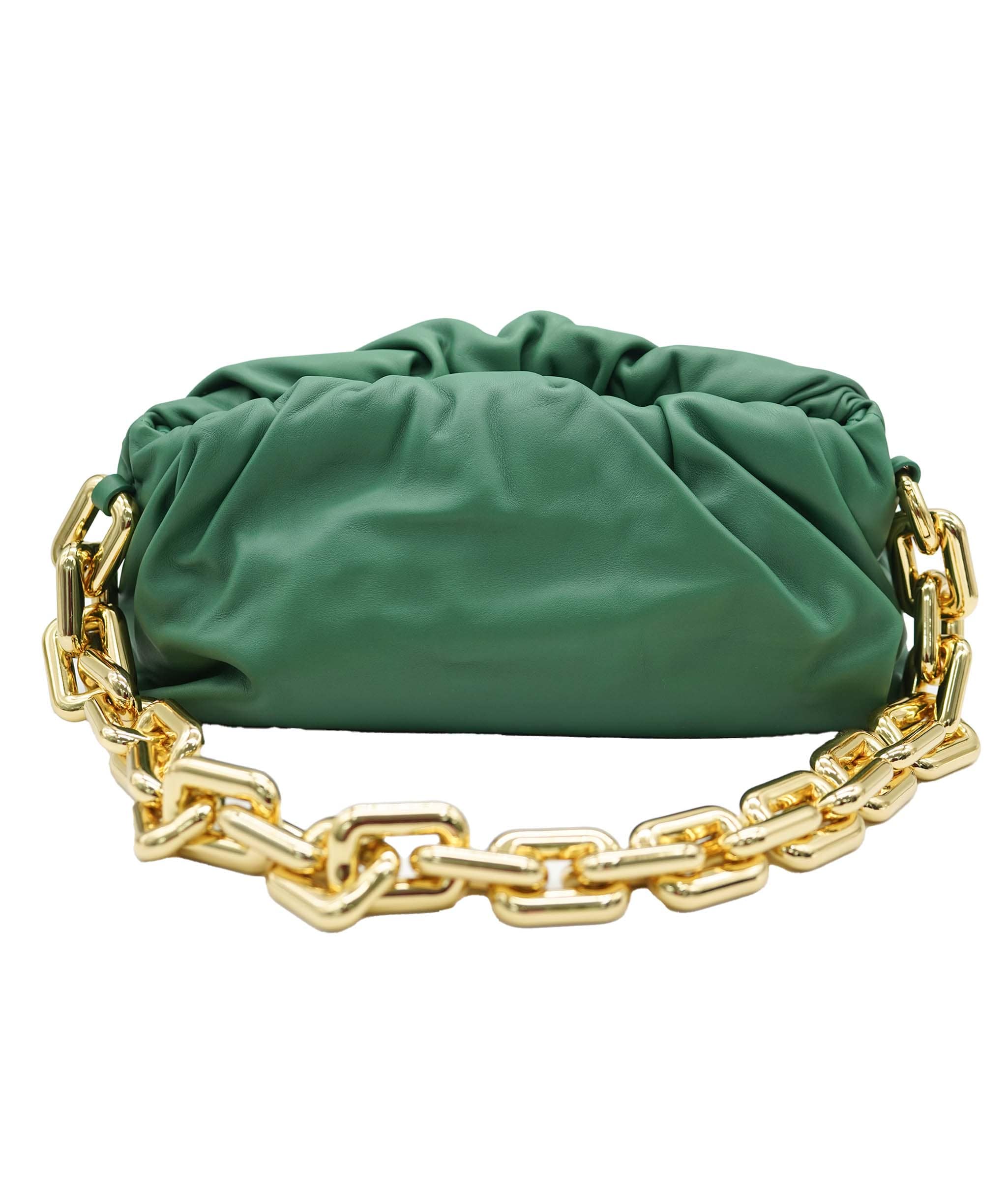 Bottega Veneta Teen Chain Pouch Racing Green AGC2122