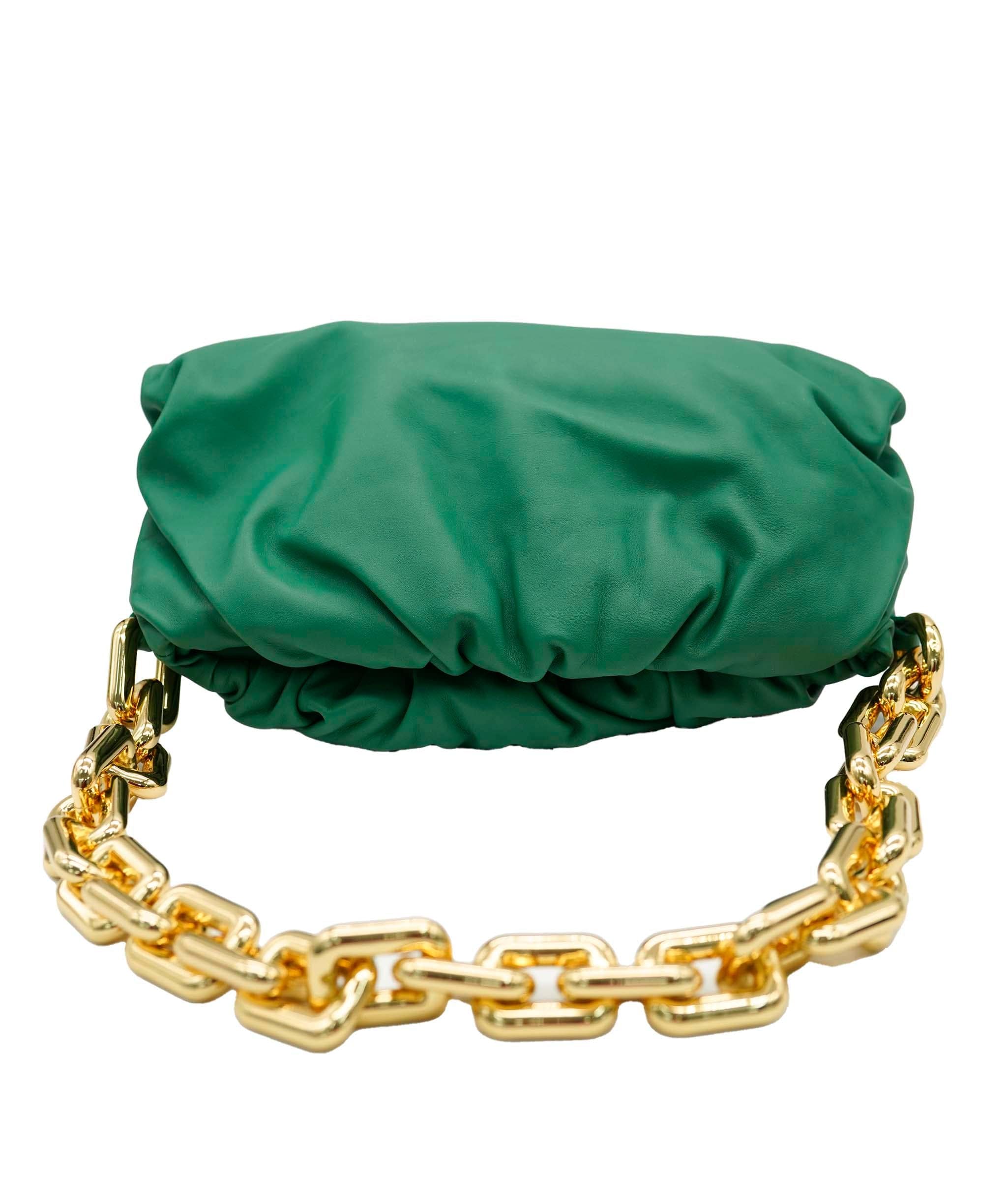 Bottega Veneta Teen Chain Pouch Racing Green AGC2122