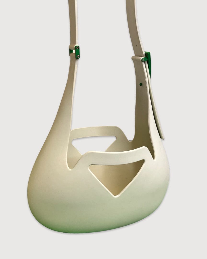 Bottega Veneta White Bottega Veneta Small Punch Rubber Shoulder Bag, 8