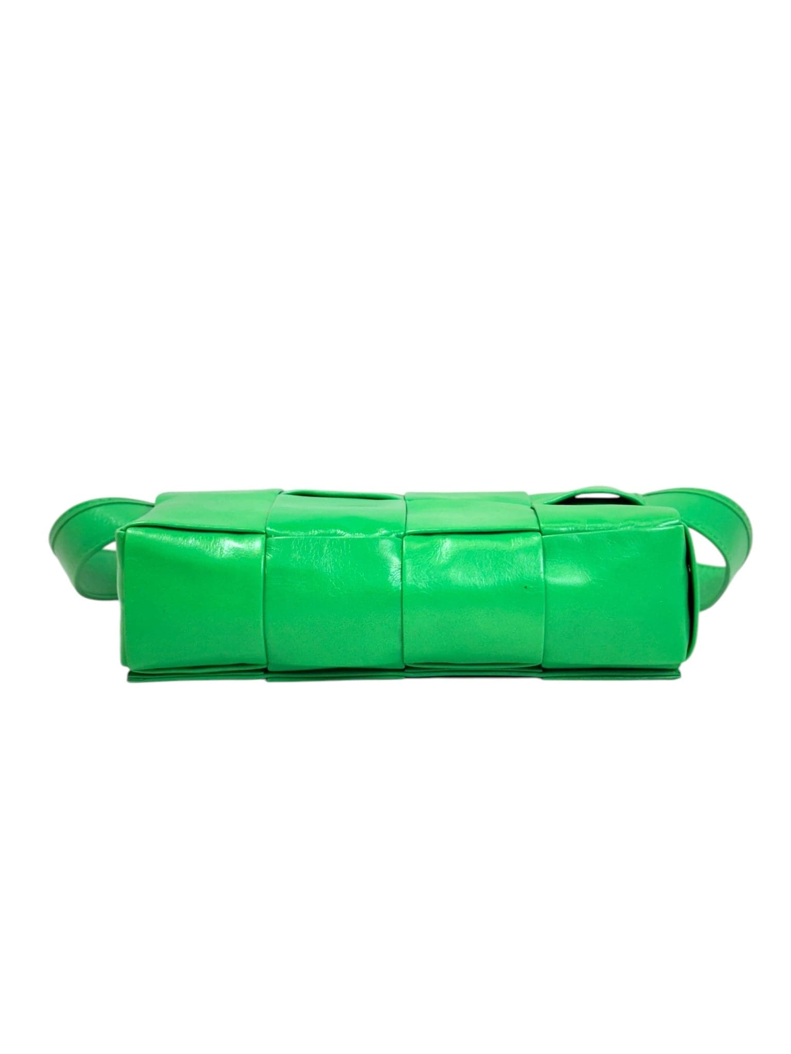 Bottega Venetta Bottega Veneta Cassette Mini Green Belt Bag