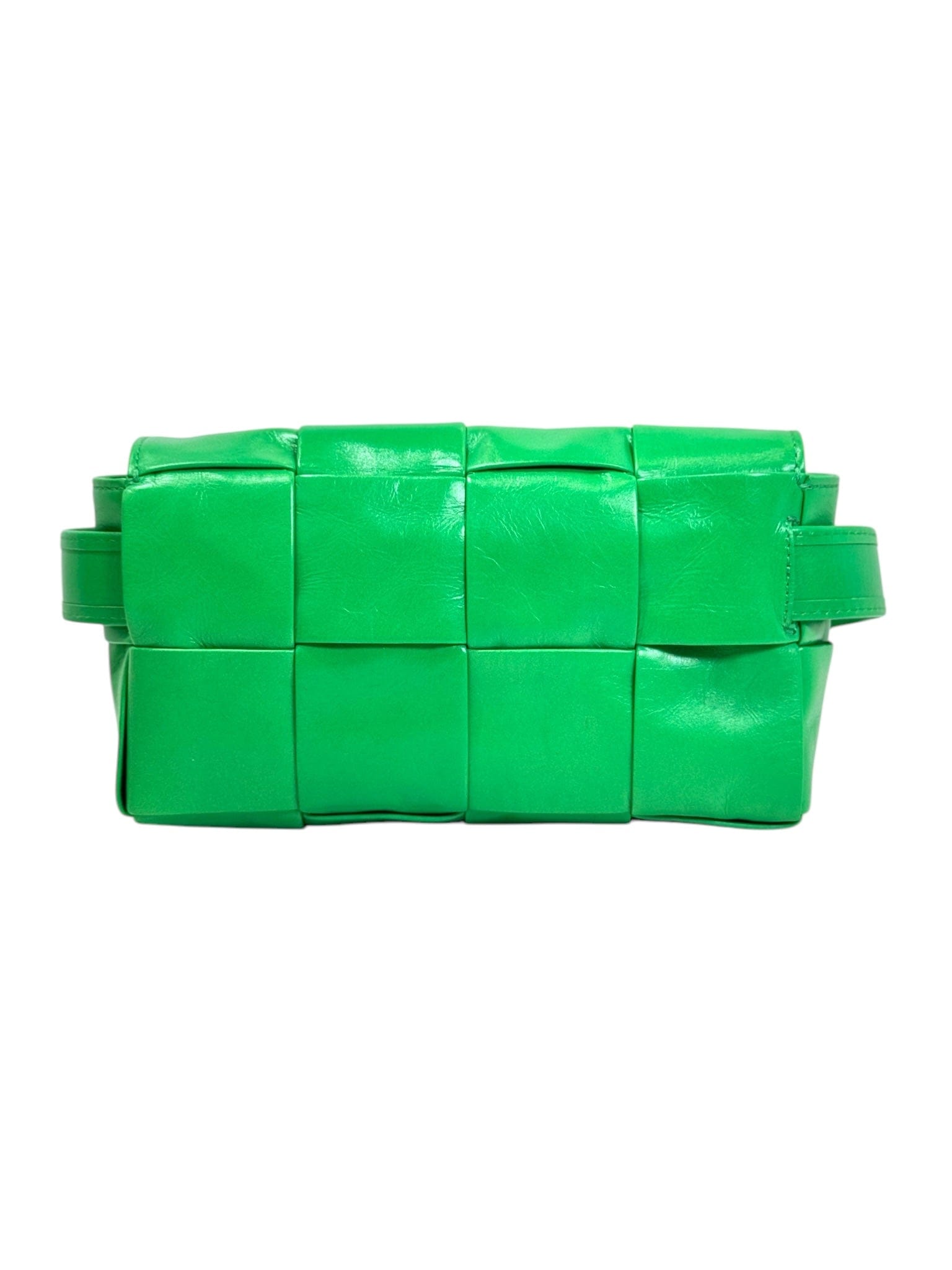 Bottega Venetta Bottega Veneta Cassette Mini Green Belt Bag