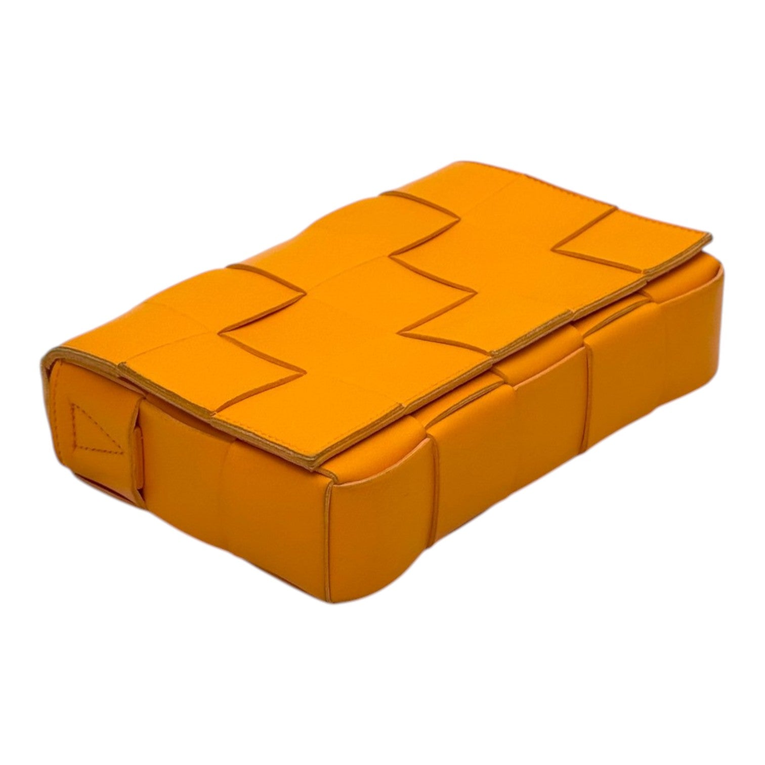 Bottega Venetta Bottega Veneta Orange Intrecciato Cassette Bag