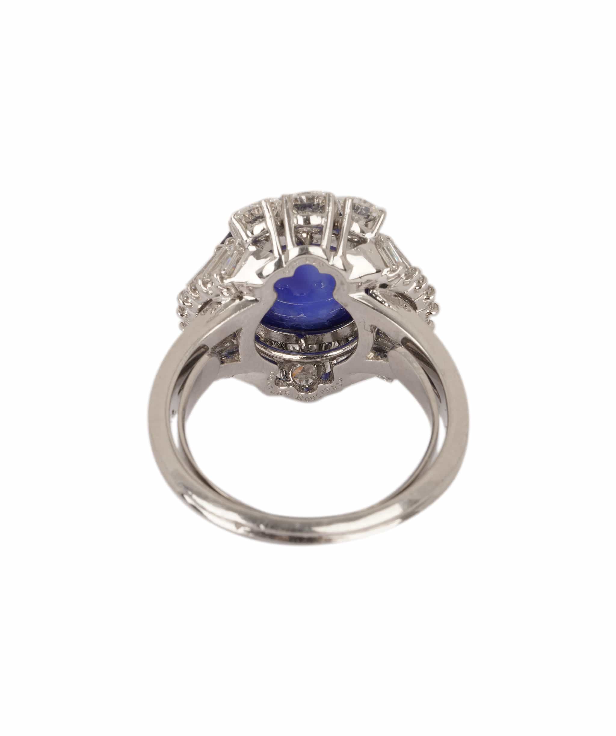 BOUCHERON BOUCHERON. A Fine Burma Sapphire and Diamond Ring WA24297