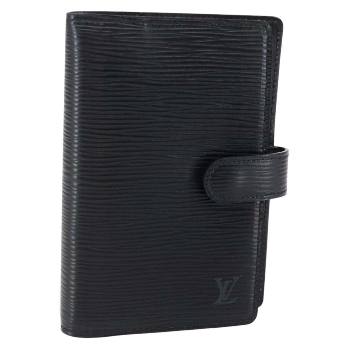 LOUIS VUITTON Epi Agenda PM Day Planner Cover Black R20092 LV Auth bs30258 bs30258