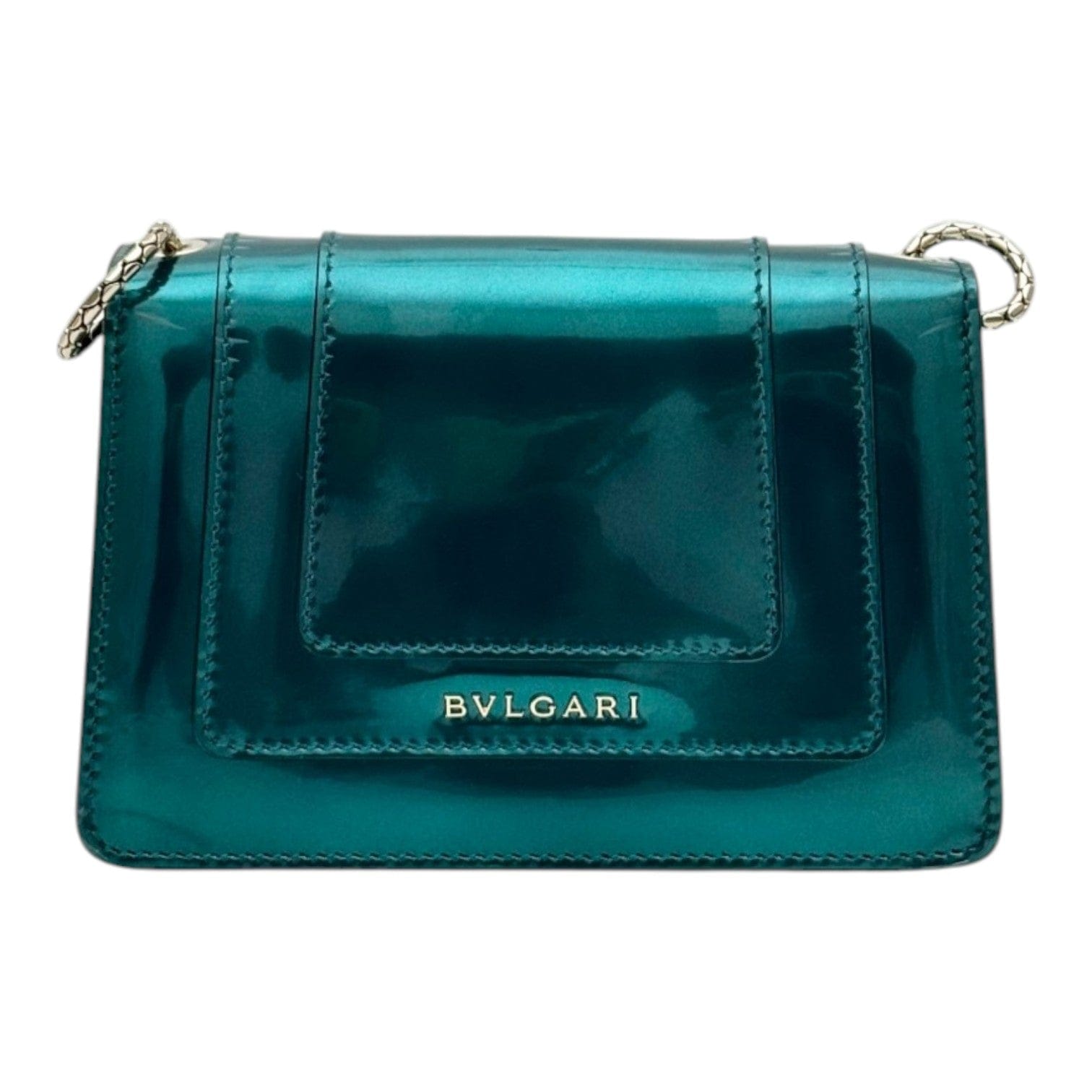 Bulgari Bvlgari Green Mini Serpenti Chain Bag