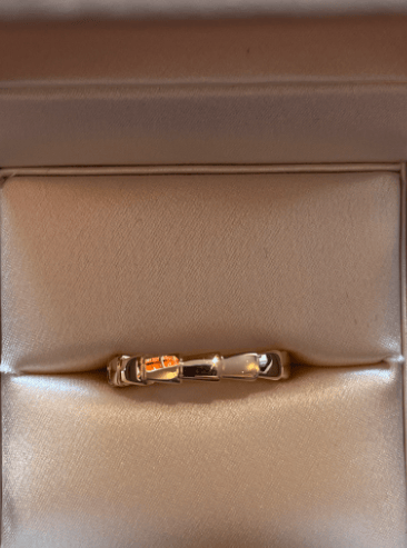 Bulgari Bulgari Size 58 Rose Gold Serpenti Viper Ring ALTC0965