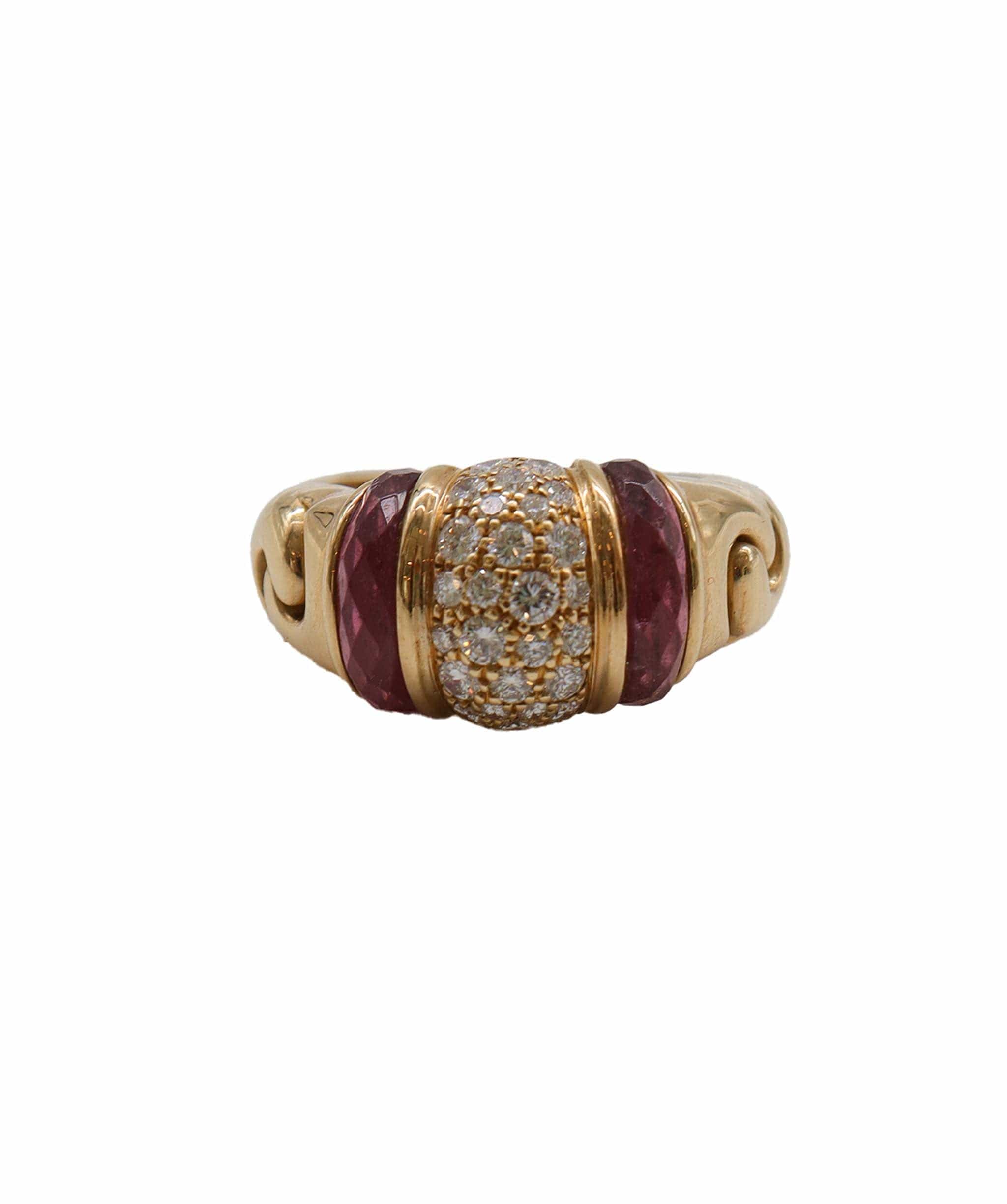 Bulgari Bvlgari Pink Tourmaline Diamond Ring DXBS2506