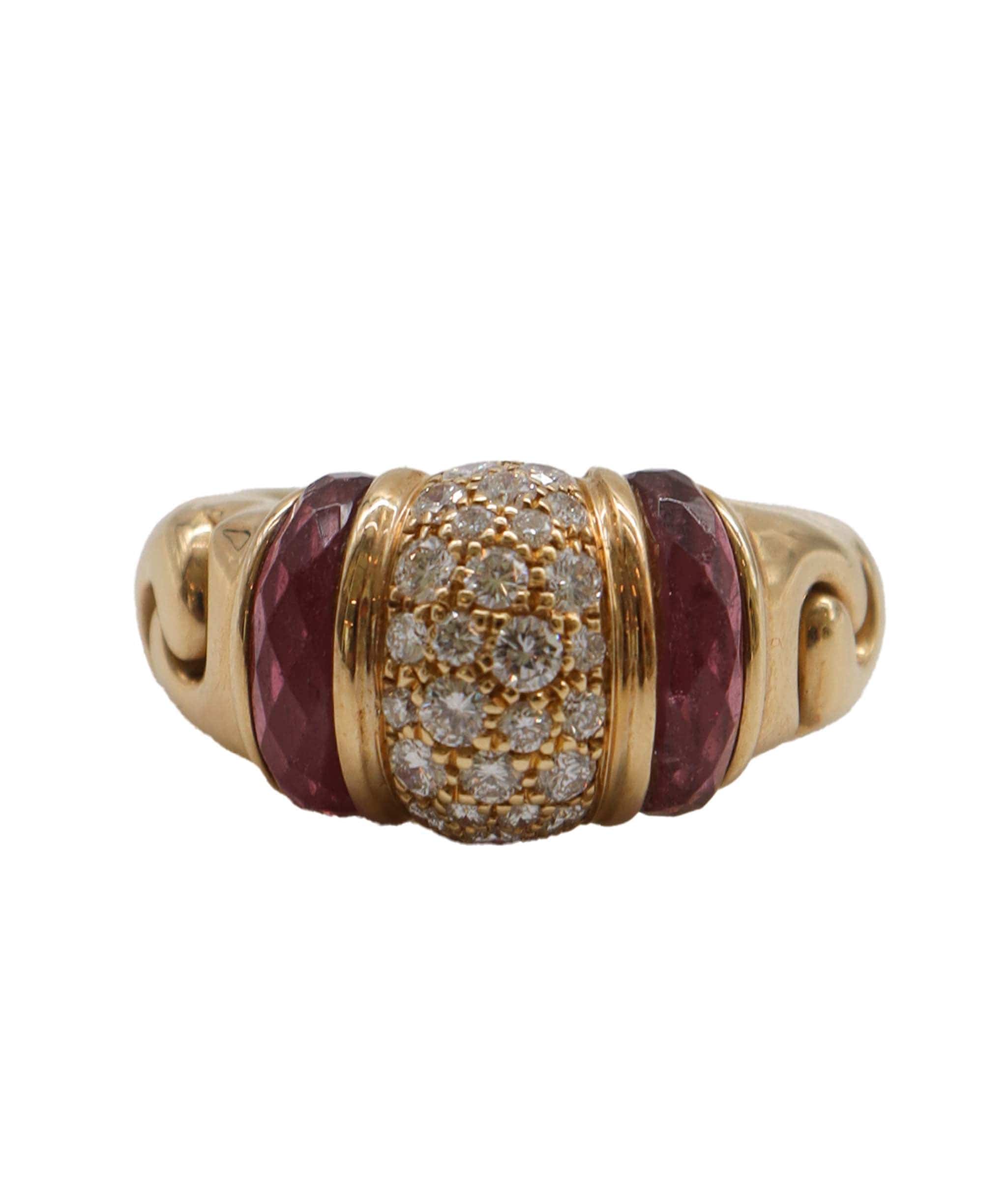 Bulgari Bvlgari Pink Tourmaline Diamond Ring DXBS2506