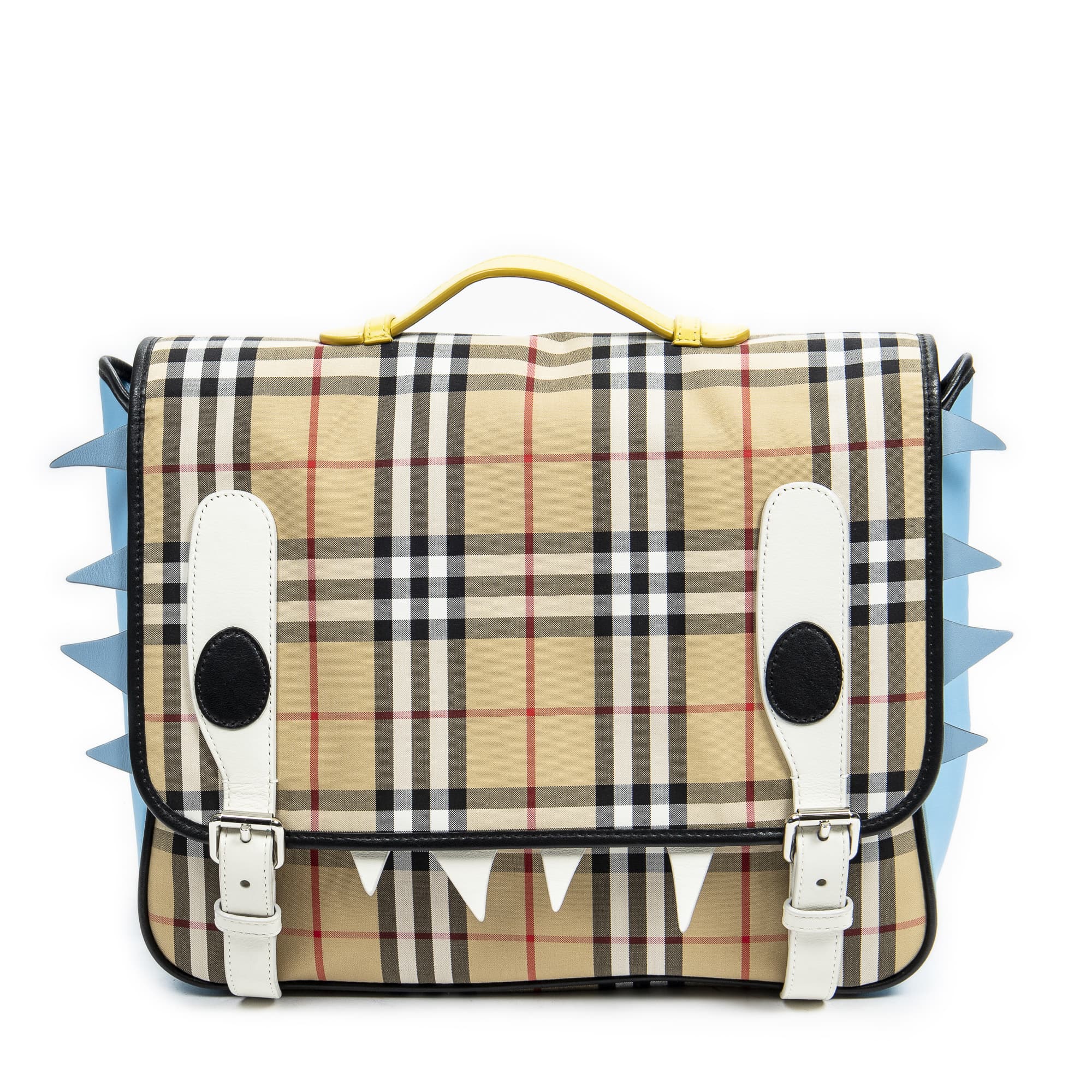 Burberry Burberry Beige/Blue Canvas Monster Flap Backpack AAY5530