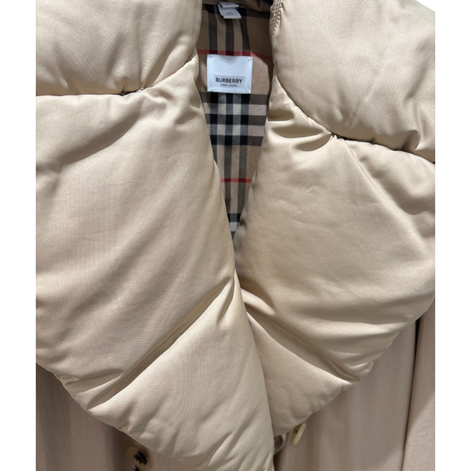 Burberry Burberry Beige Long Coat UK4