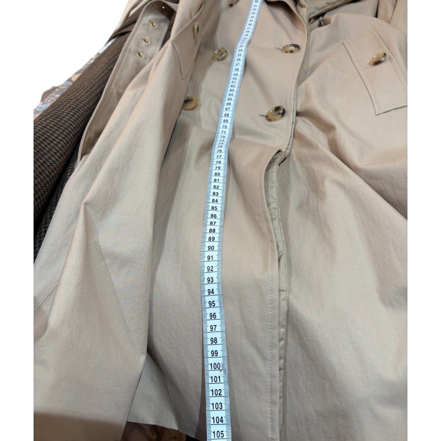Burberry Burberry Beige Long Coat UK4