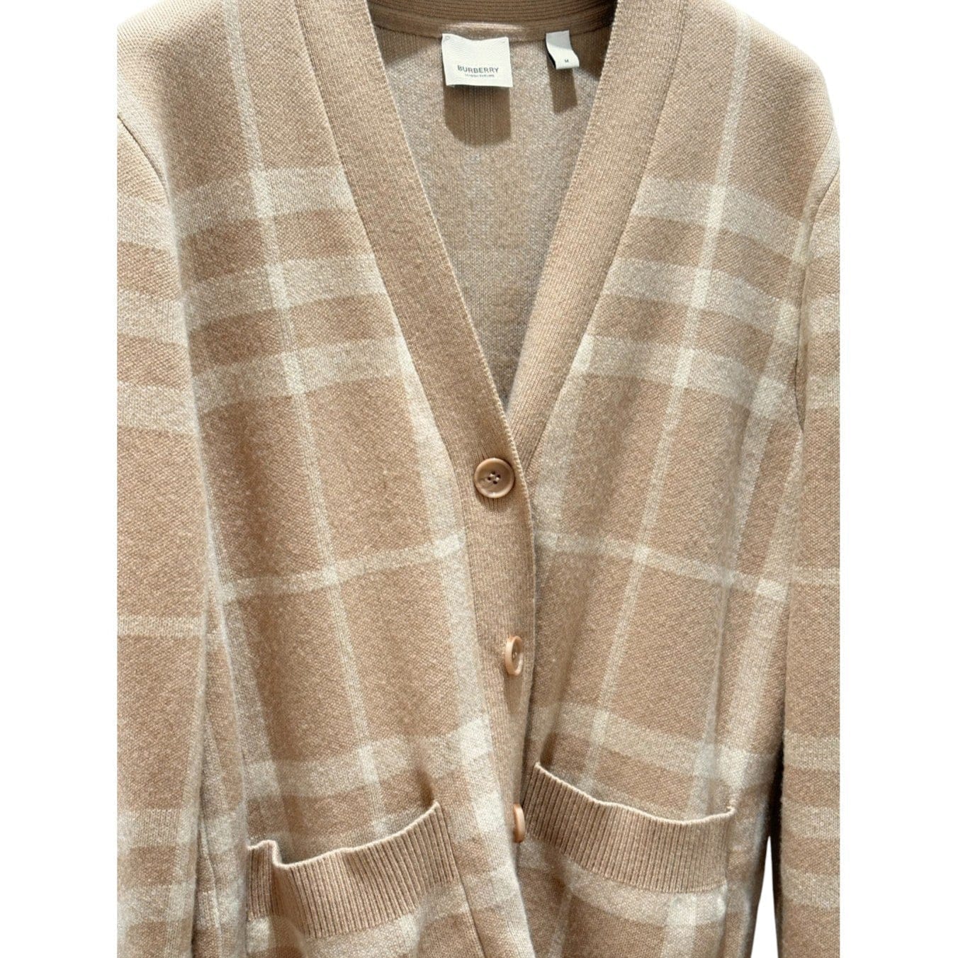 Burberry Burberry Classic Check Wool Cardigan #M