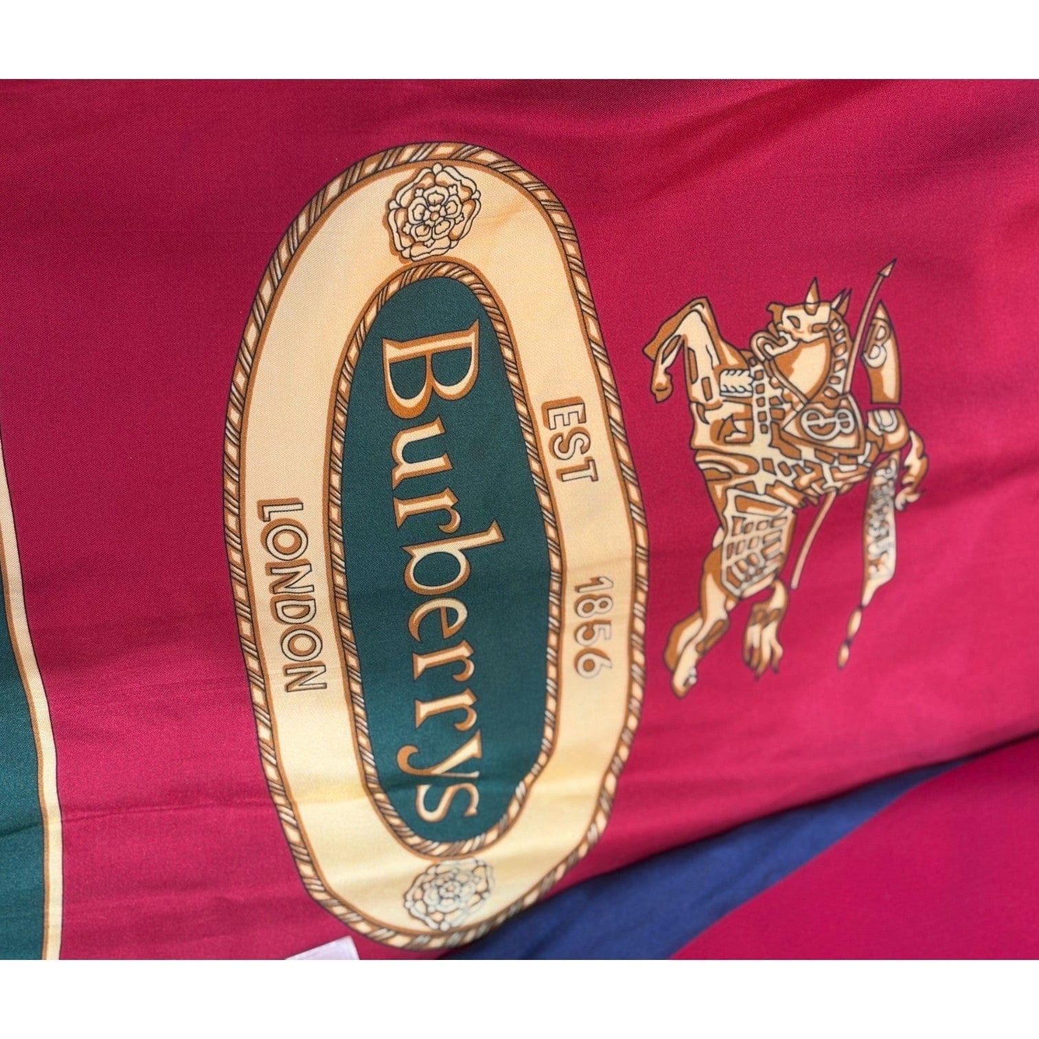 Burberry Burberry Red Long Cotton Trench Coat UK10