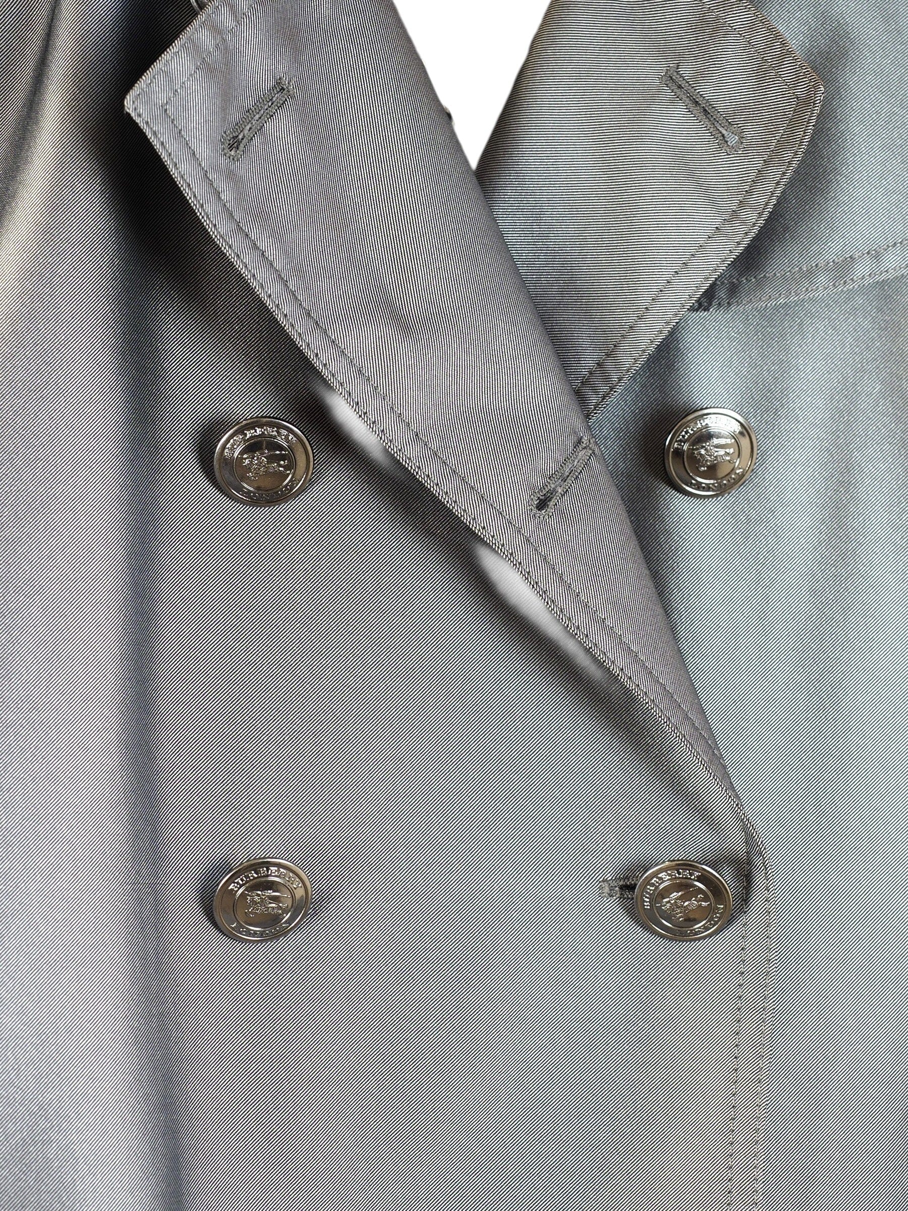 Burberry Burberry Silver Grey Trench Coat #38