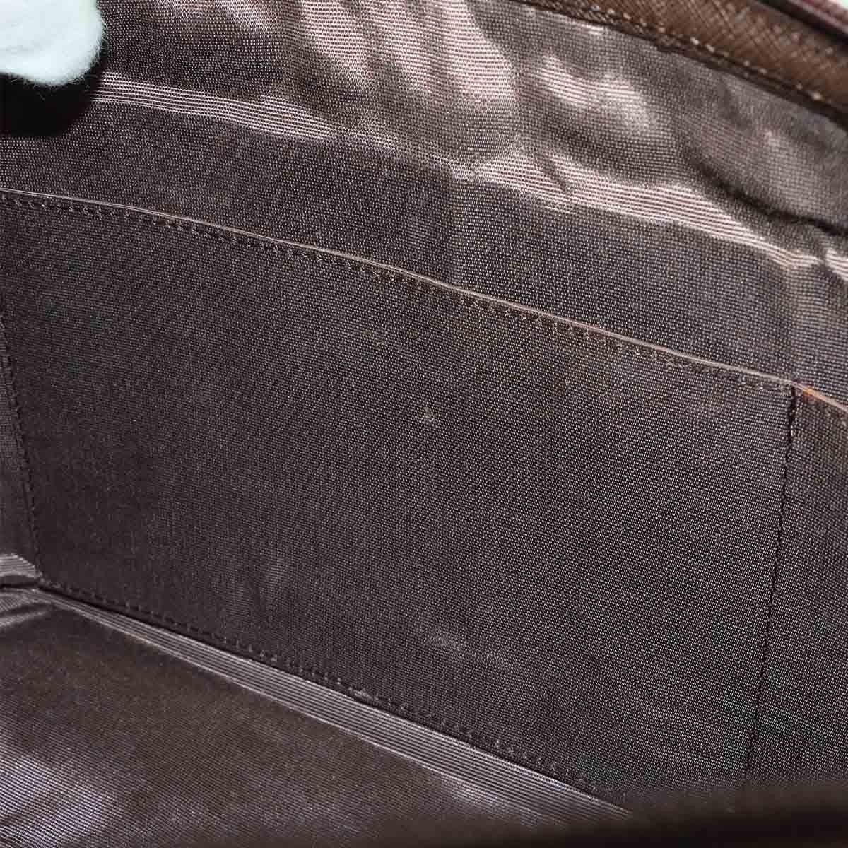 BURBERRY BURBERRY Plaid Hand Bag Canvas Leather Beige Brown Purse 90301064