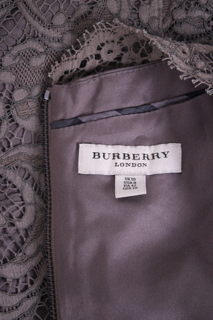 Burberry Burberry S/S Lace Dress Khaki 10