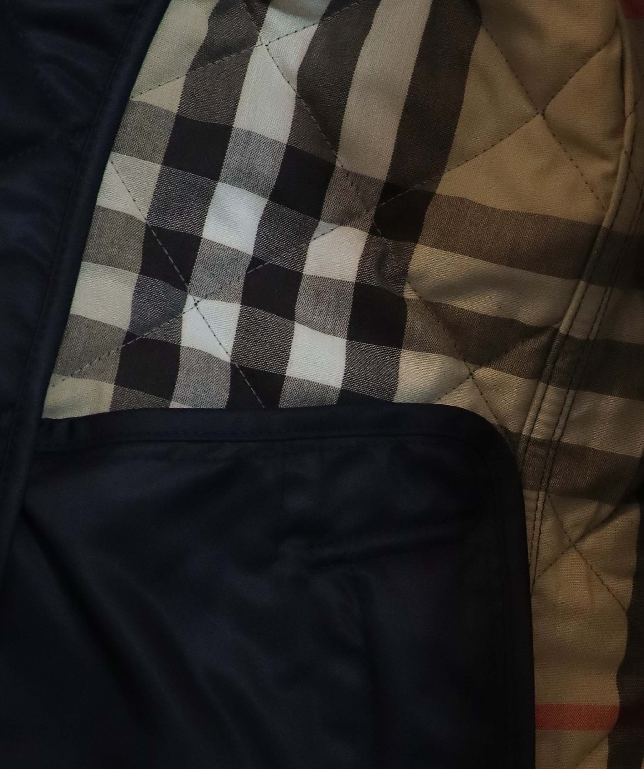 Burberry Burberry Quilted Navy Barbour Jacket With Tags AGC3020