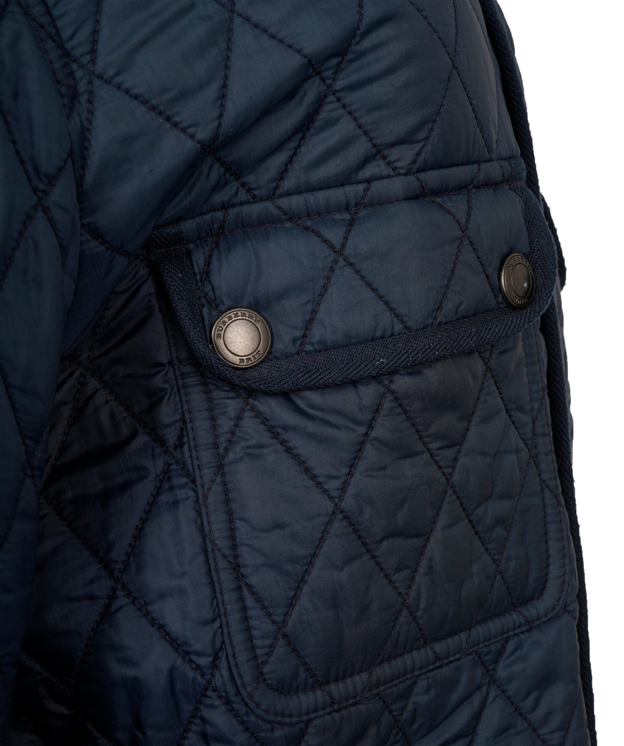 Burberry Vintage Burberry Brit Navy Quilted Padded Jacket ALC2014