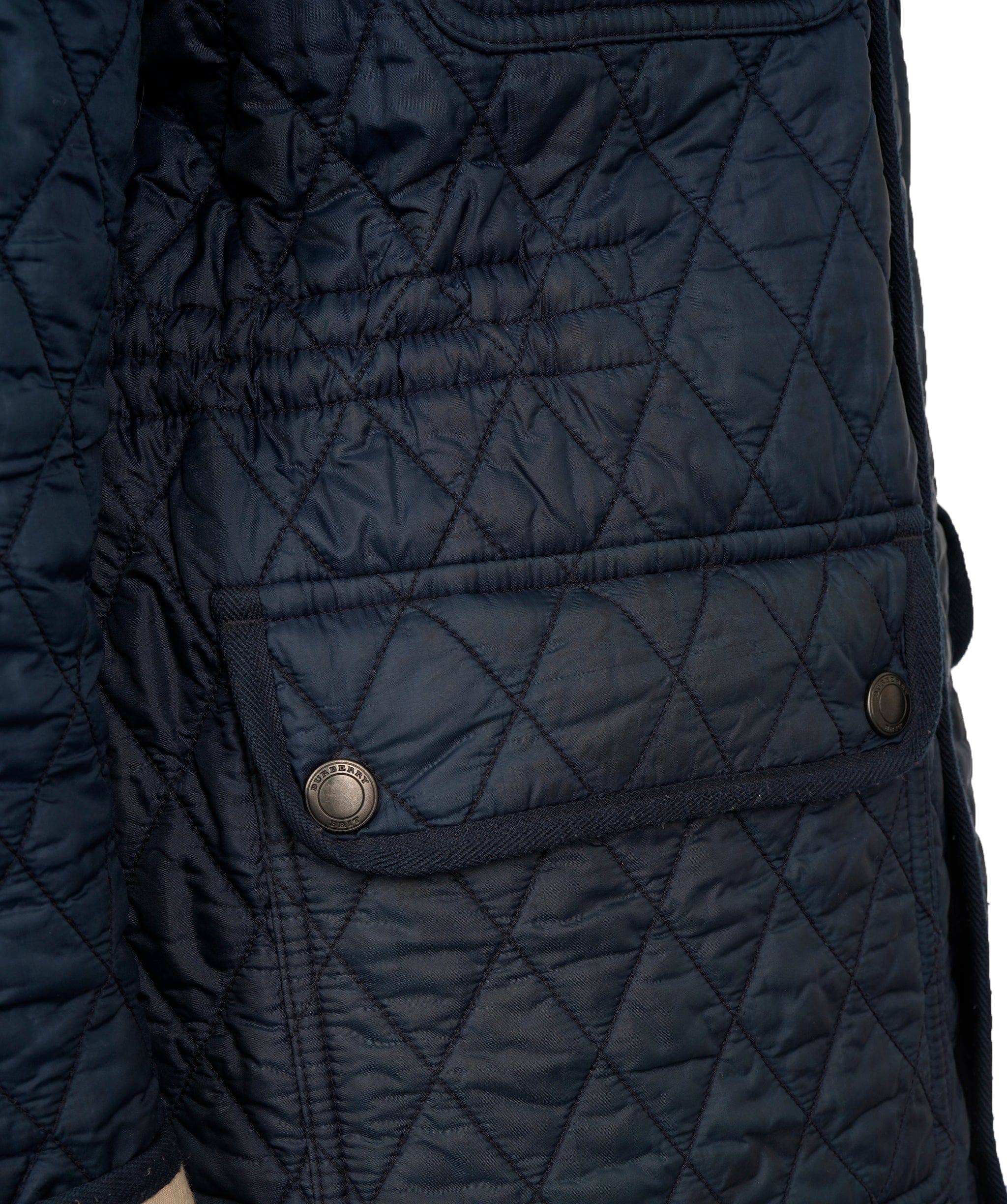 Burberry Vintage Burberry Brit Navy Quilted Padded Jacket ALC2014