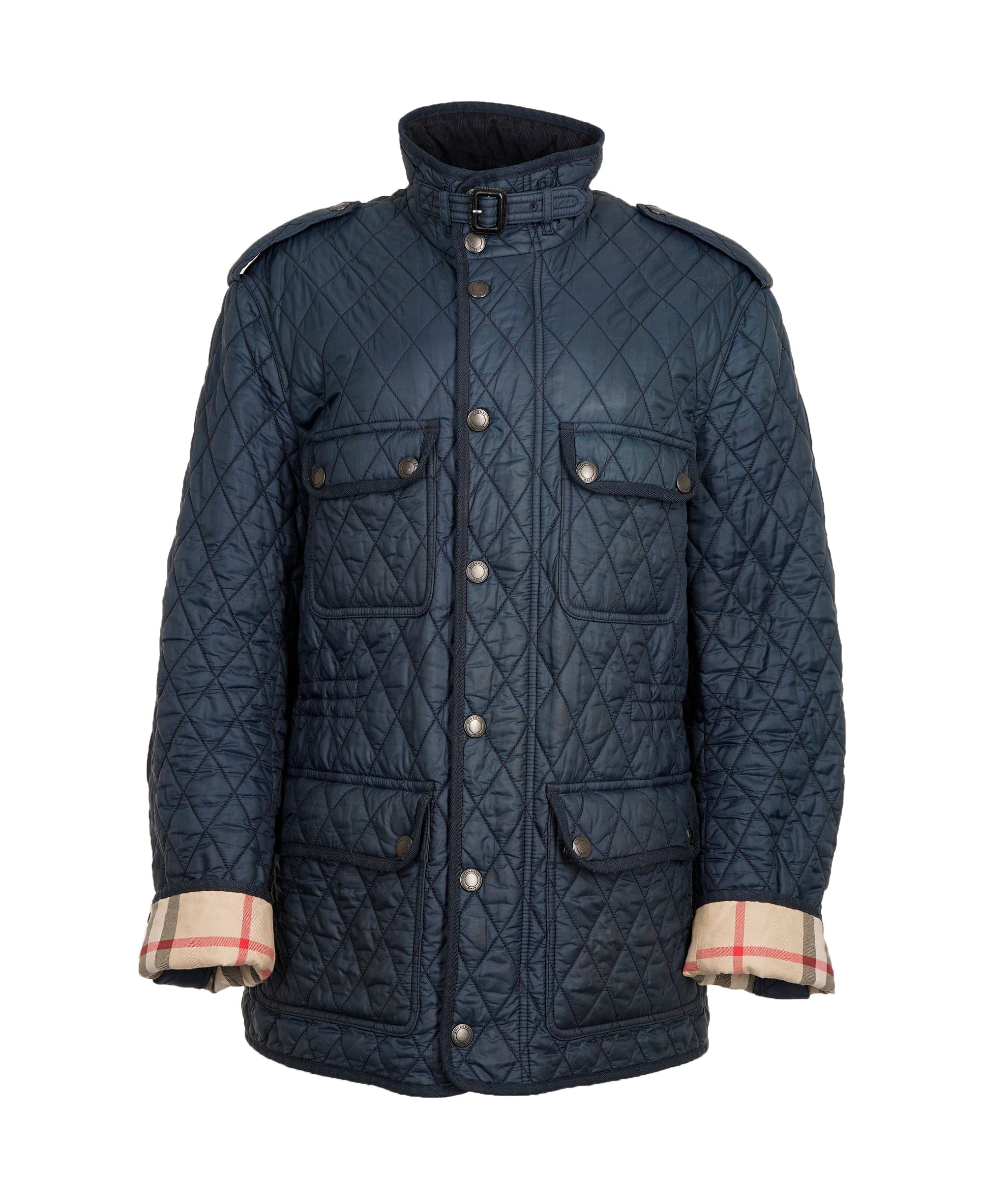 Burberry Vintage Burberry Brit Navy Quilted Padded Jacket ALC2014