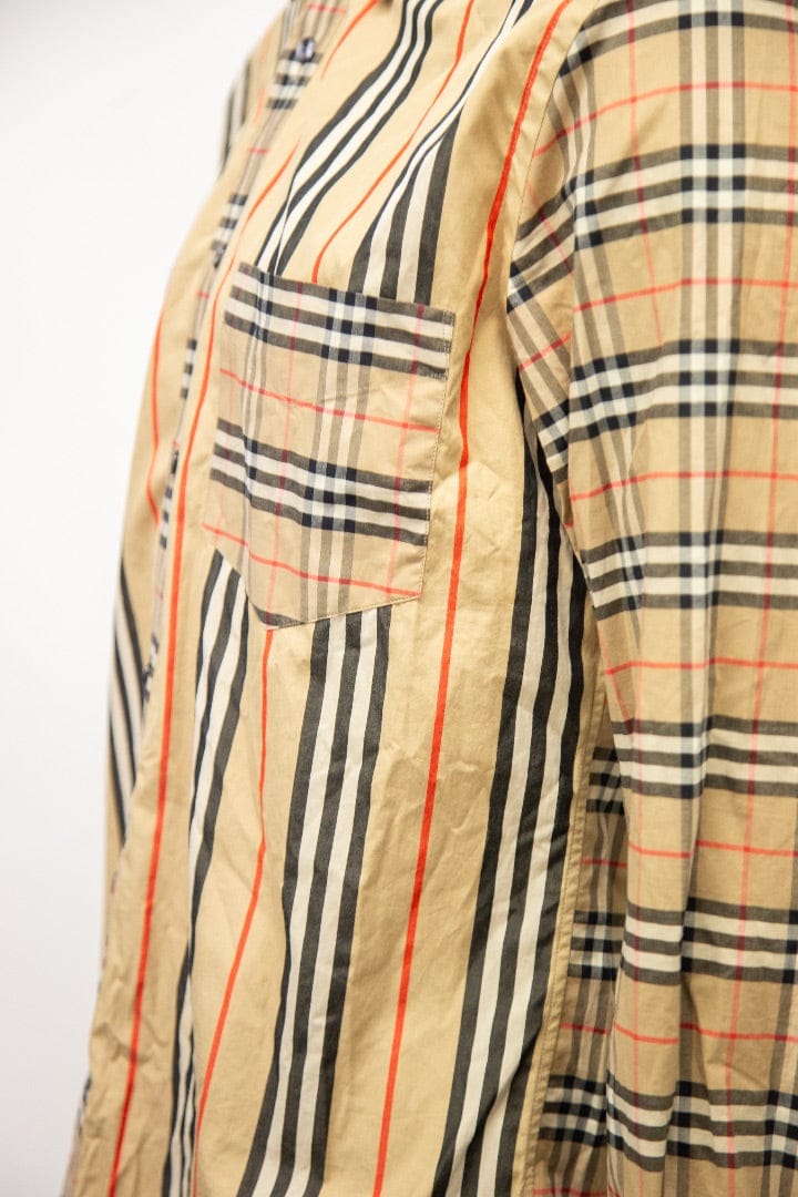 Burberry Burberry L/S Check Shirt Beige M
