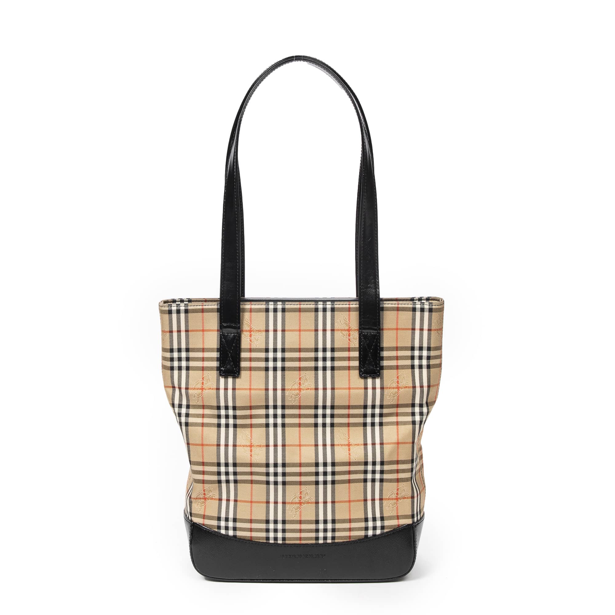 Burberry Burberry Beige/Black Canvas Tall Tote AAY5635