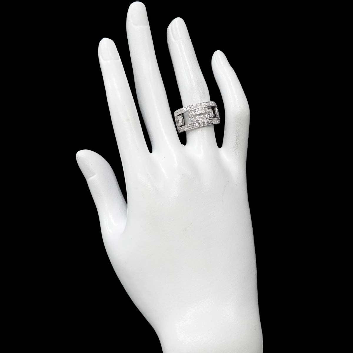 BVLGARI BVLGARI Parentesi Diamond Ring 18K White Gold 750 size53 6-6.25(US) 90299621