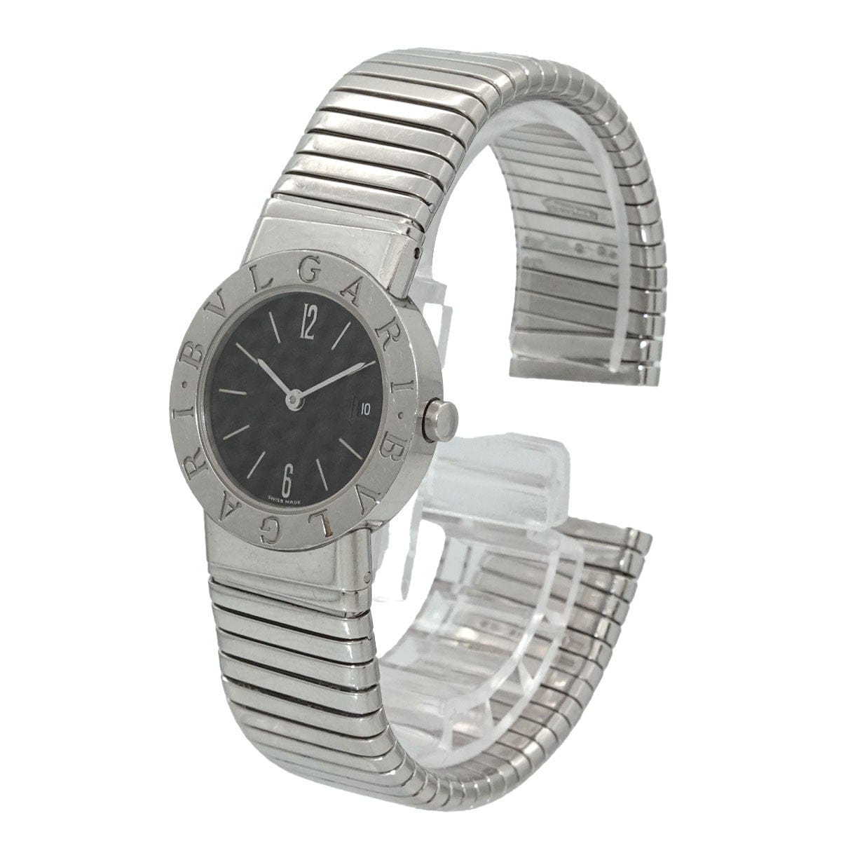 BVLGARI BVLGARI BVLGARIBVLGARI Tubogas BB262TS Quartz Black Dial Ladies 90318095