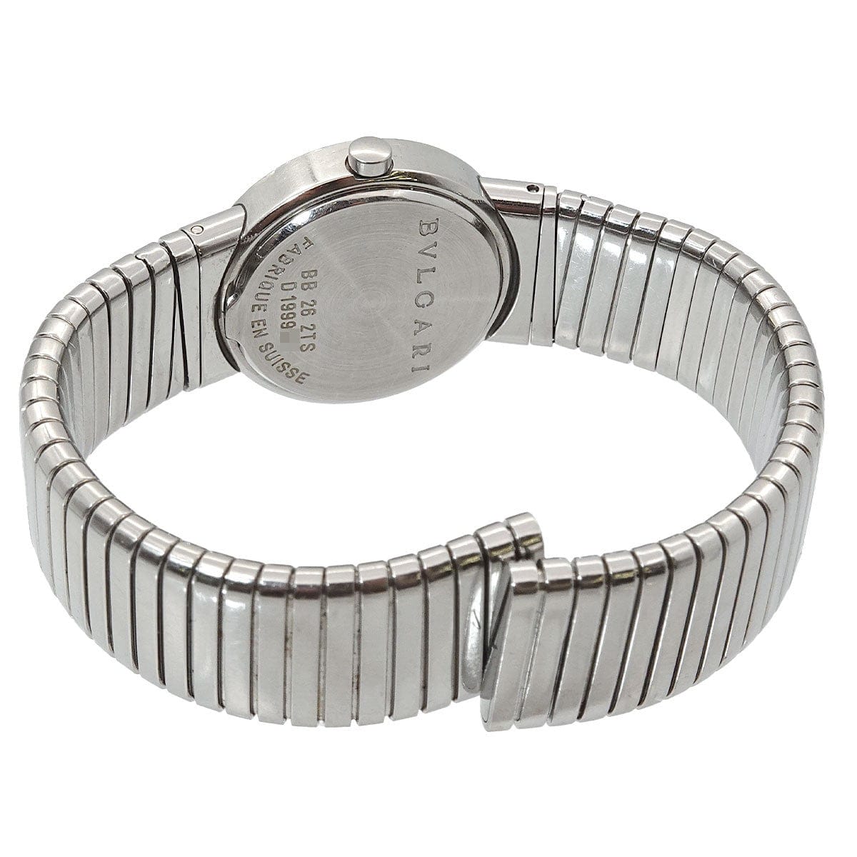 BVLGARI BVLGARI BVLGARIBVLGARI Tubogas BB262TS Quartz Black Dial Ladies 90318095