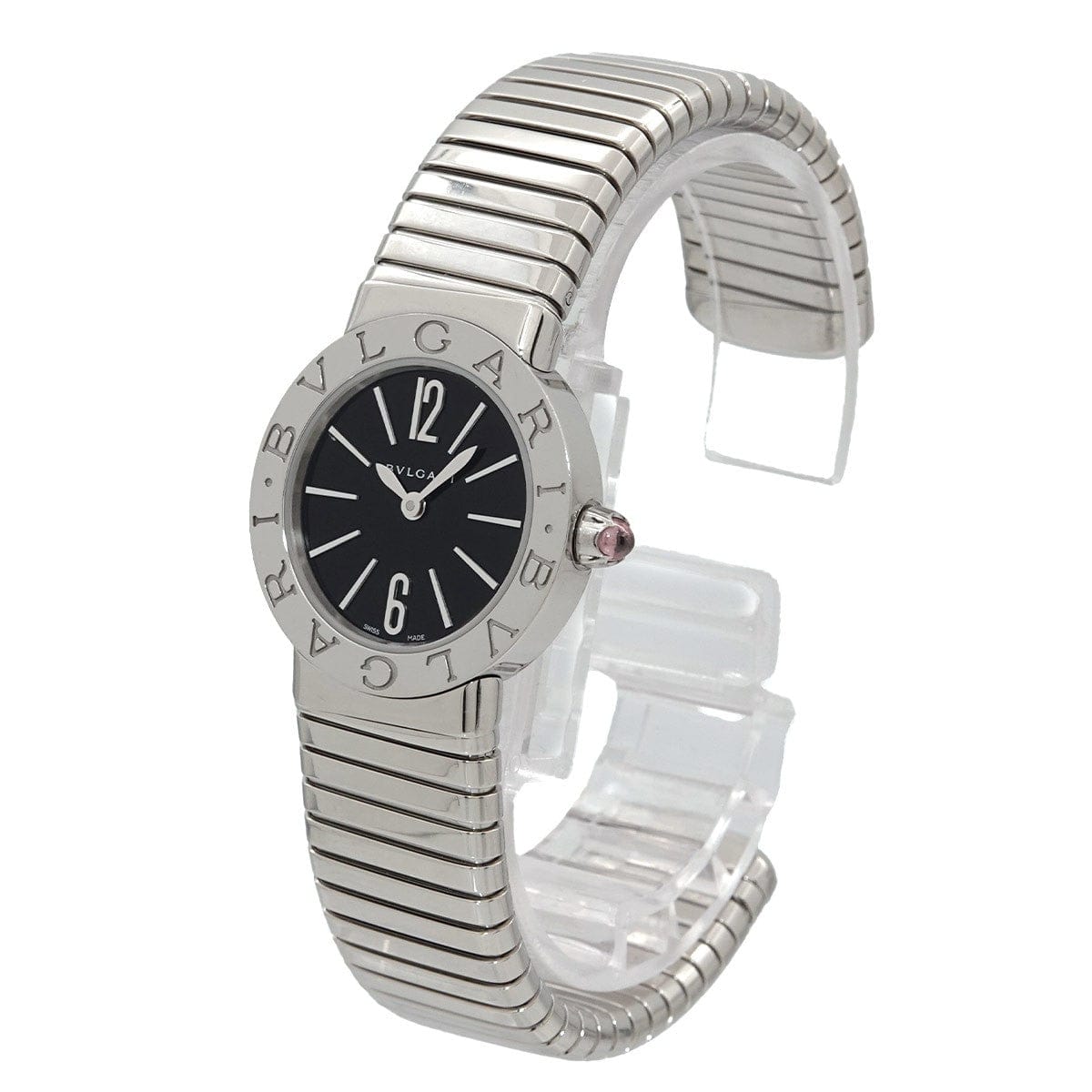 BVLGARI BVLGARI BVLGARIBVLGARI Tubogas BBL262TS Quartz Black Dial Ladies 90319559
