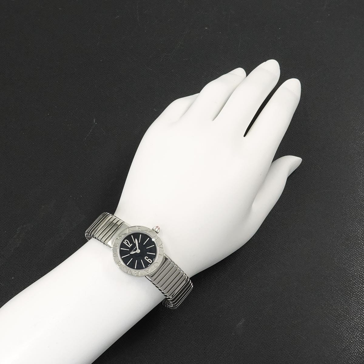 BVLGARI BVLGARI BVLGARIBVLGARI Tubogas BBL262TS Quartz Black Dial Ladies 90319559