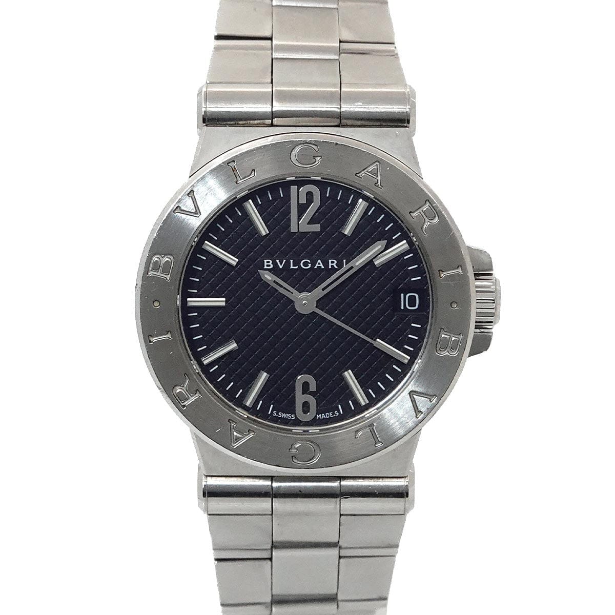 BVLGARI BVLGARI Diagono DG29S Date Quartz Black Dial Ladies Watch 90311068