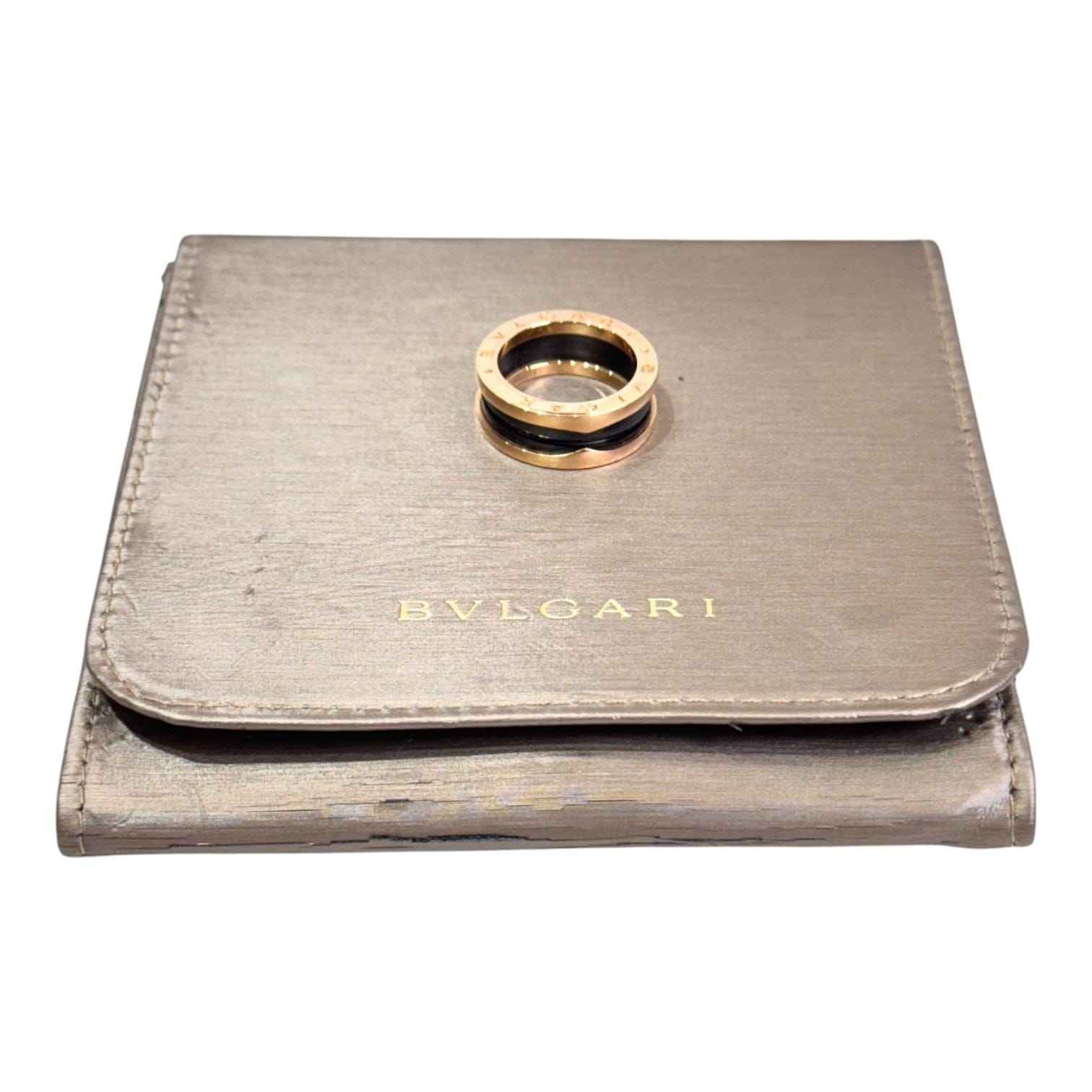 Bvlgari Bvlgari B Zero1 Ceramic 18k Rose Gold Ring #53