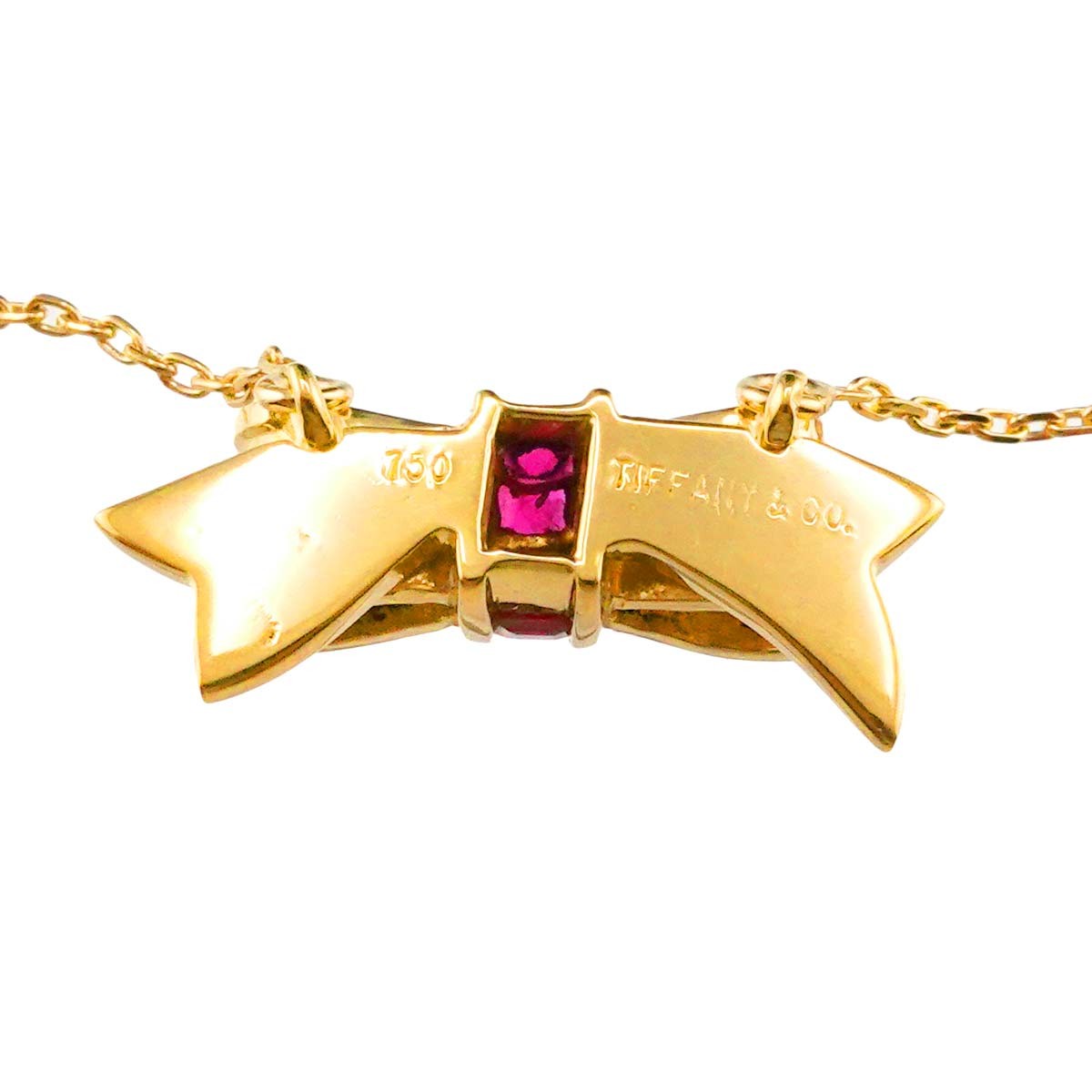 TIFFANY Co. Ruby Necklace 18K Yellow Gold 750 902881793
