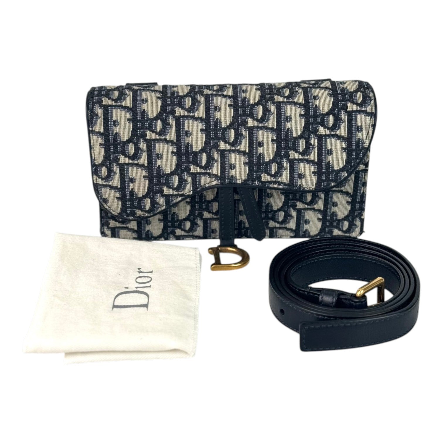 Dior Saddle Belt Pouch Bag Oblique