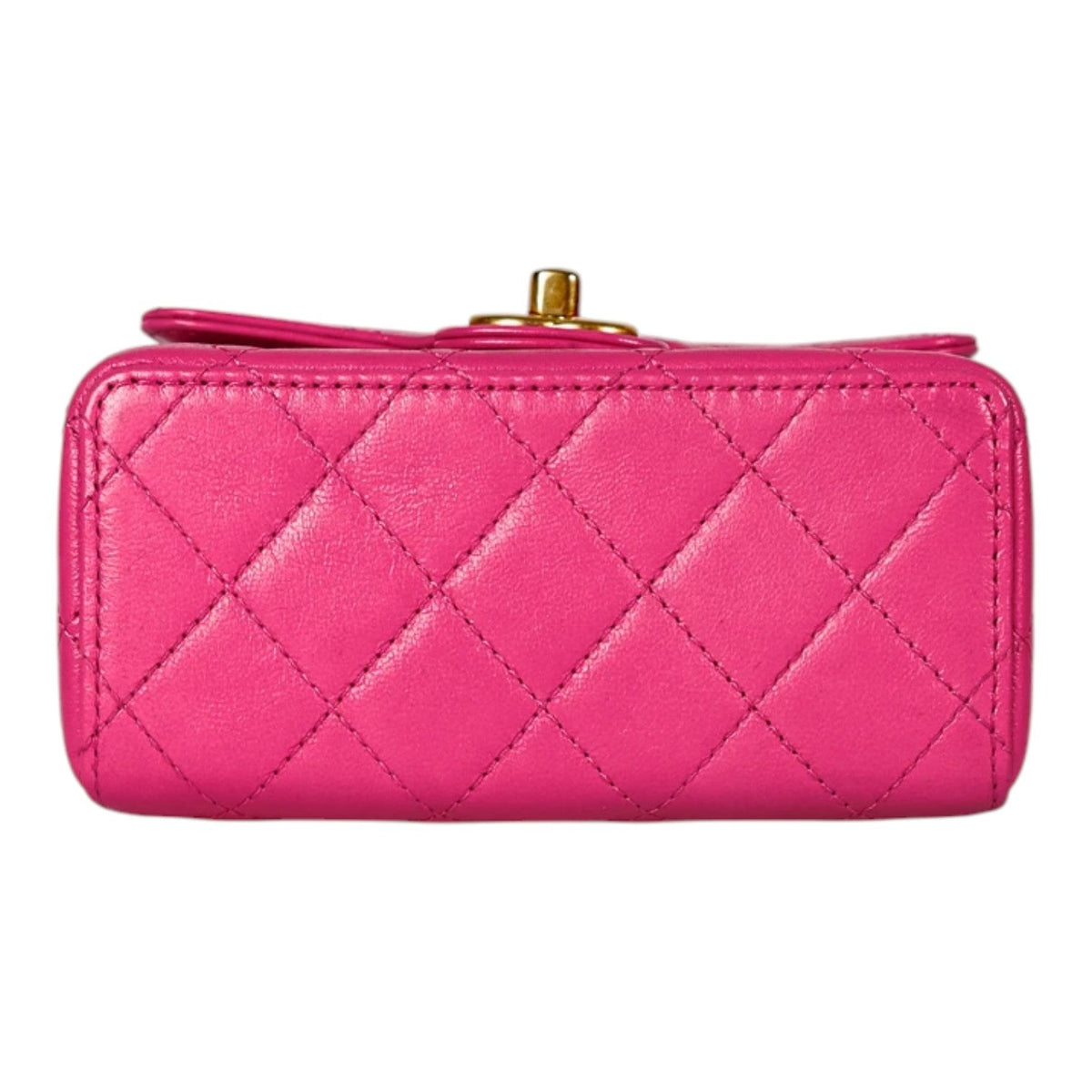 Chanel Quilted Pink Classic Flap Mini Square Bag