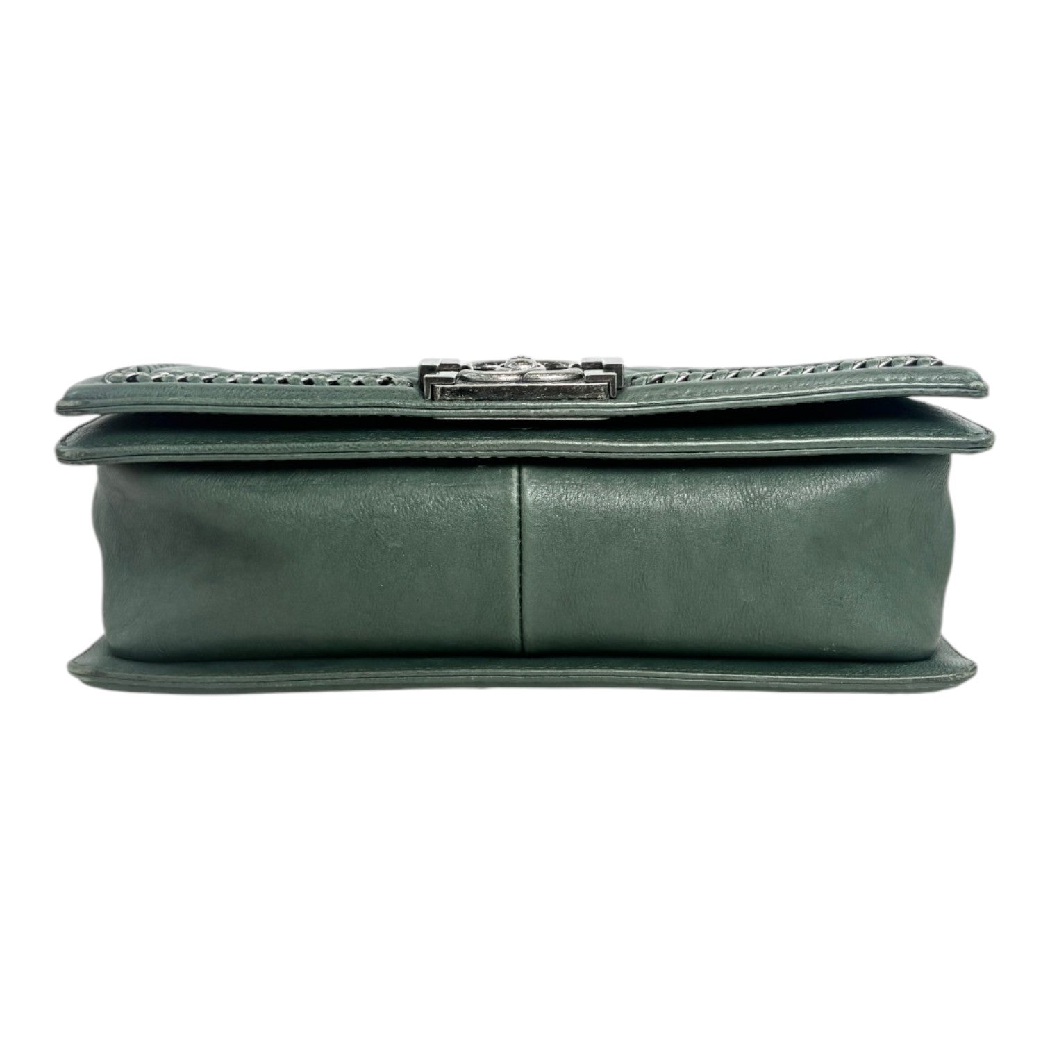 Chanel Medium Green Leboy With Top Handle