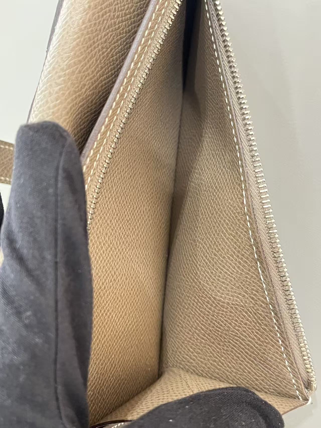 Hermès Bearn Long Wallet - Etoupe (Elephant Grey)