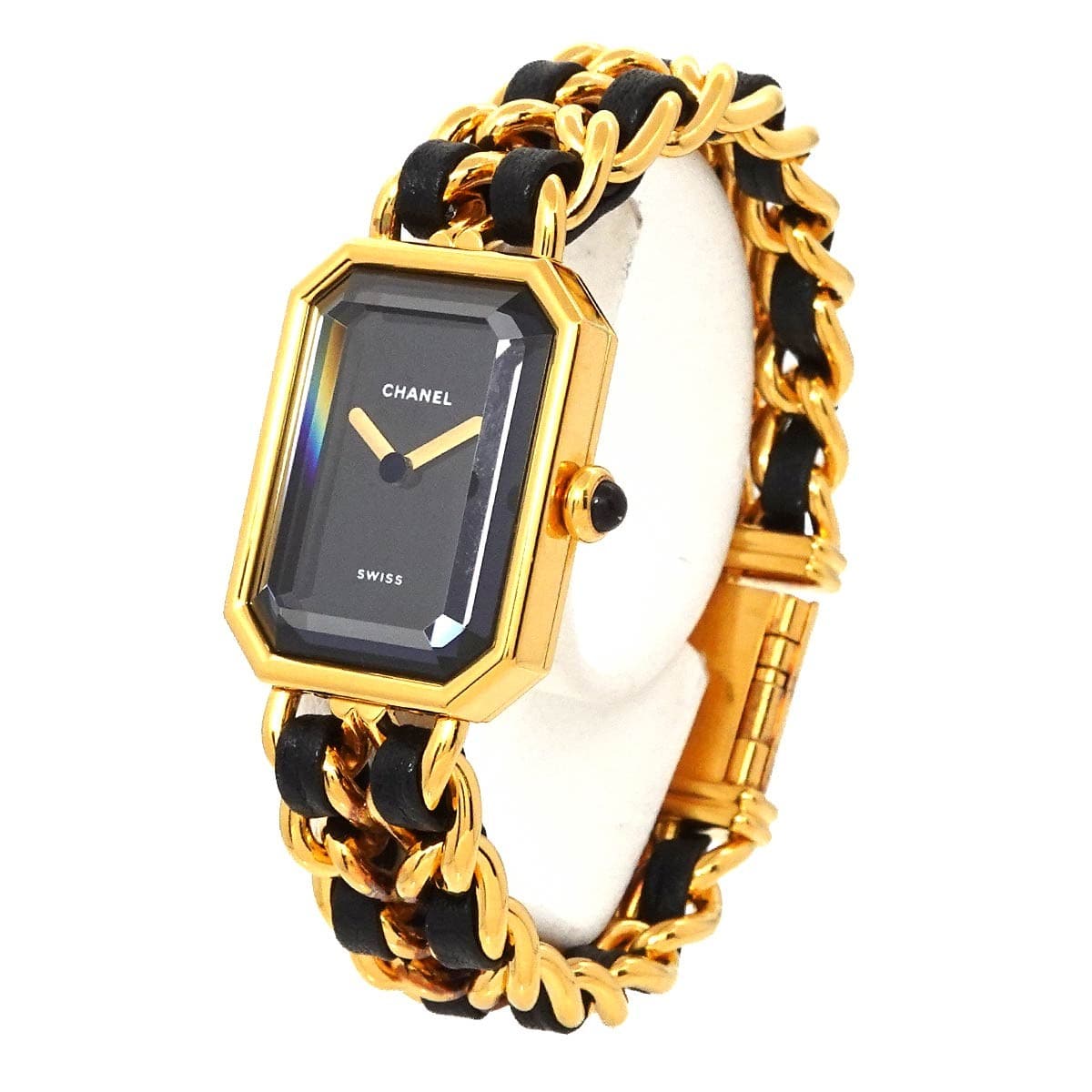 CAHNEL CHANEL Premiere Size S H0001 Vintage Quartz Black Dial Ladies Watch 90305292