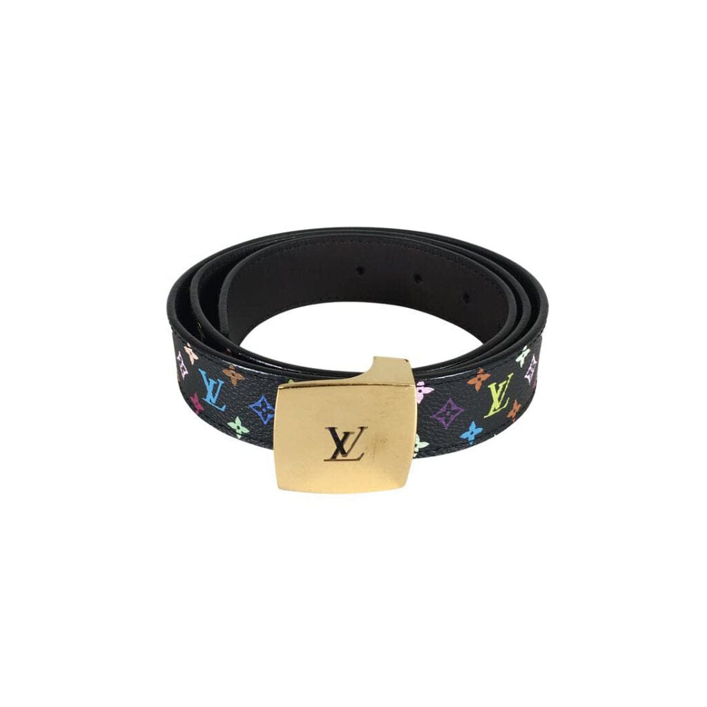 Limited Edition Louis Vuitton x Takashi Murakami Camouflage Belt – Fancy Lux