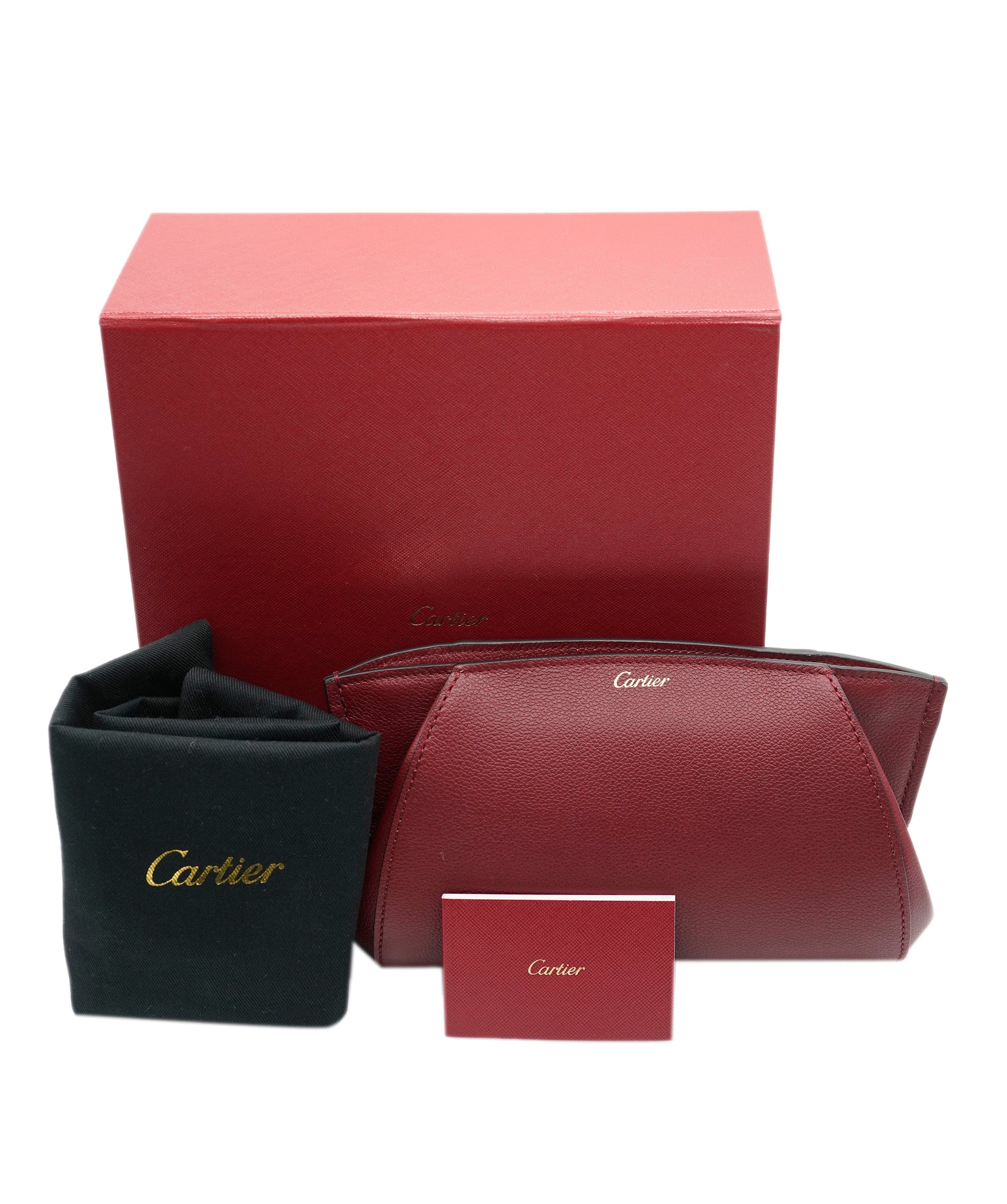 Cartier RTV Cartier Red Smooth Leather Clutch ALC2391
