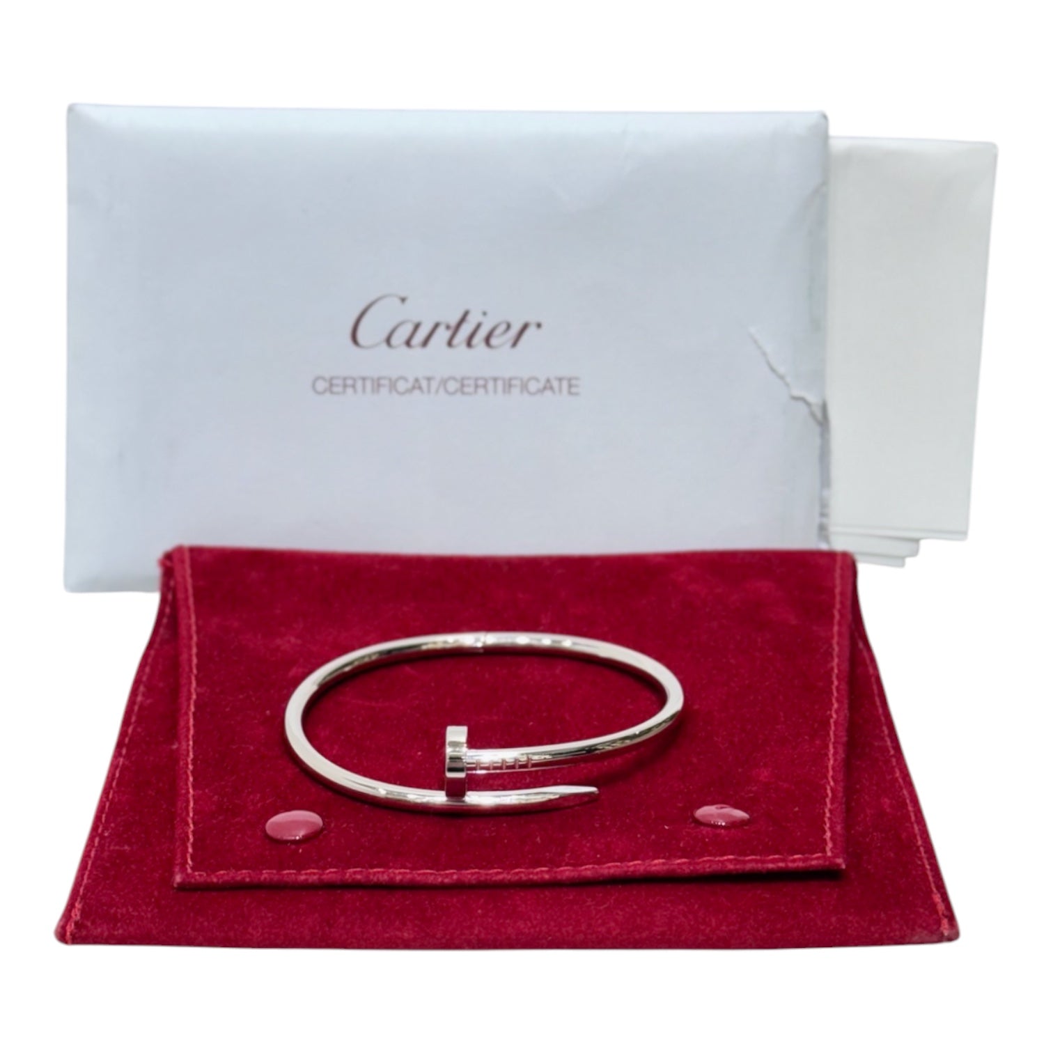 CARTIER Cartier Juste Un Clou Bracelet White Gold #17