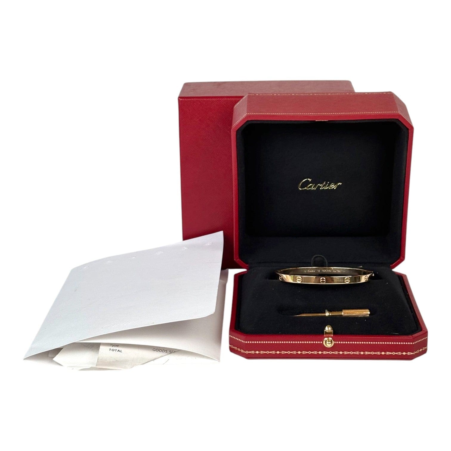 Cartier Cartier Love Bracelet Med Yellow Gold #18 - Full Set