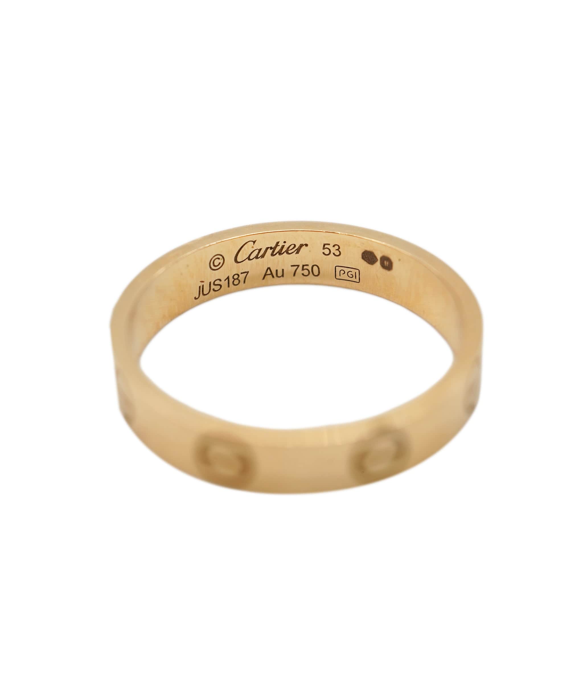 Cartier Cartier Love Ring in Rose Gold in Box ALC2632