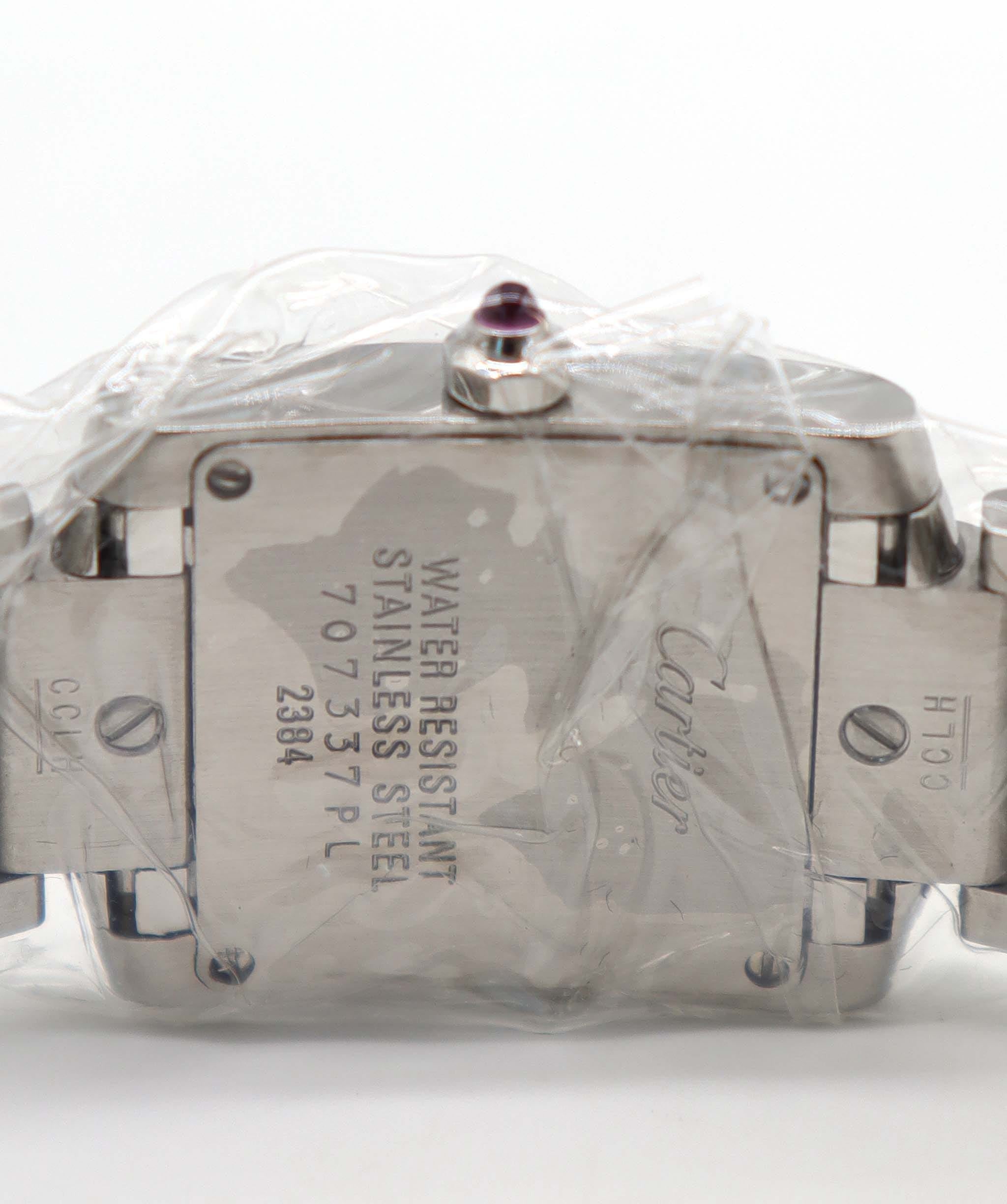 Cartier Cartier Tank Francaise SM W51028Q3 Women's Watch, Pink Shell, Quartz, Cartier 90315918 DXBS6392