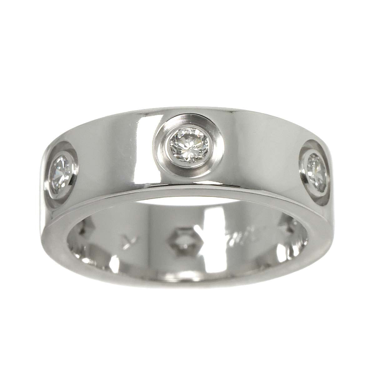 Cartier Cartier Love Full Diamond Ring 18K White Gold 750 size46 3.75(US) 90295764