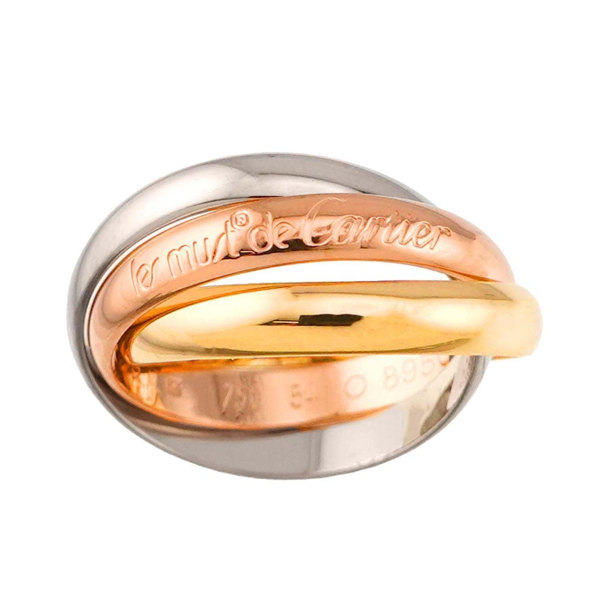Cartier Cartier Trinity Ring MM 18K YG WG PG 750 Size54 6.5-6.75(US) 90295187